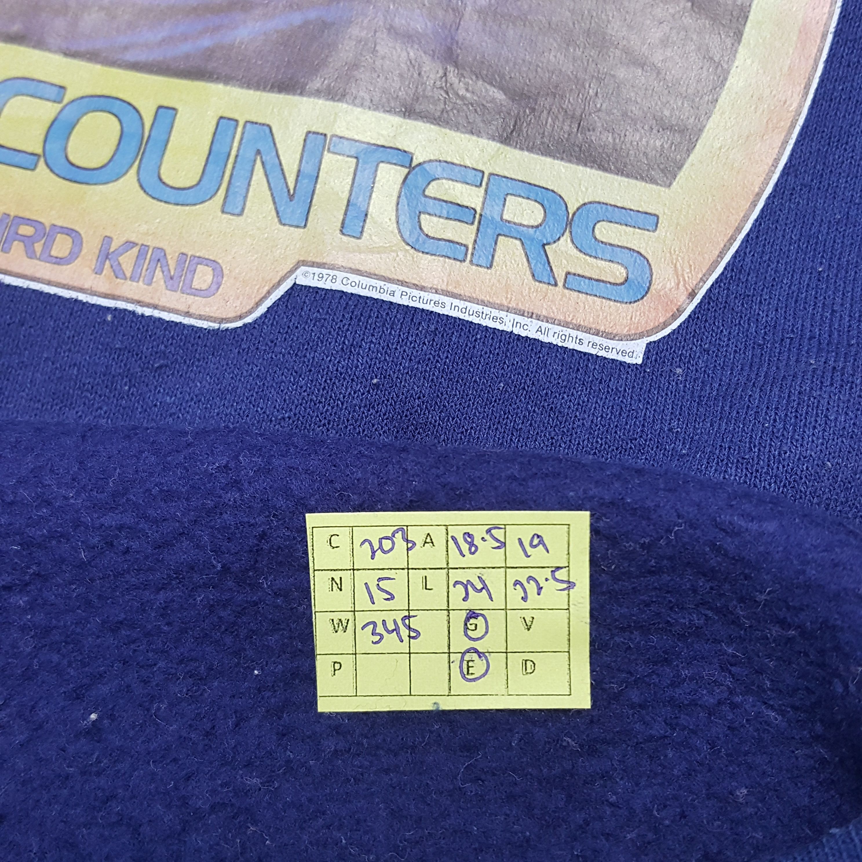 Vintage Vintage 70s Close Encounters of the Third Kind Sweatshirt Size US XS / EU 42 / 0 - 7 Thumbnail