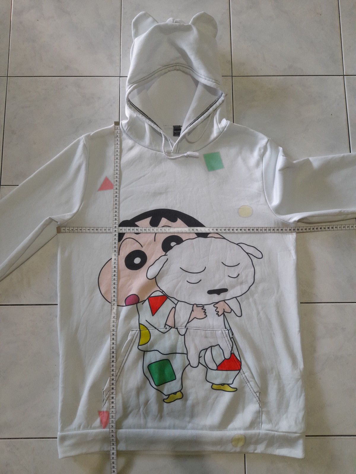 Japanese Brand Crayon Shinchan & Shiro Hoodie Cute Anime Streetwear Japan Size US XXL / EU 58 / 5 - 18 Thumbnail