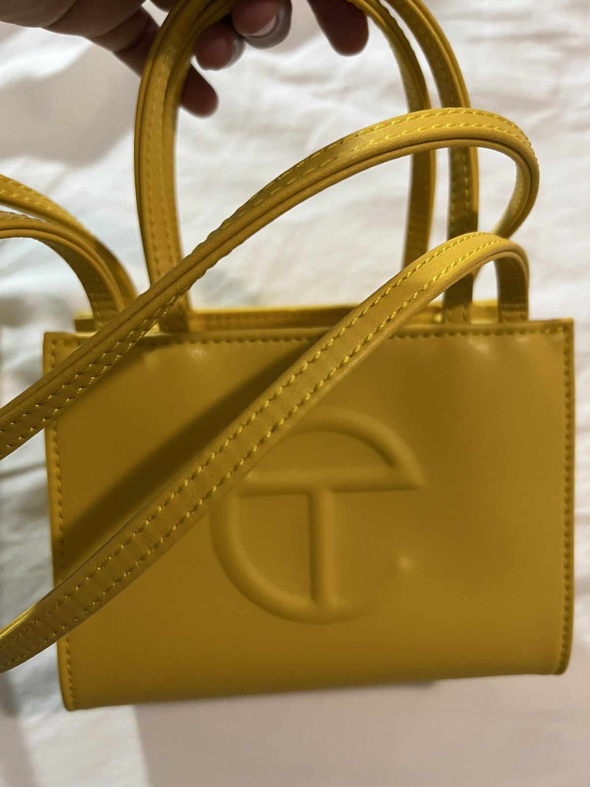 Telfar Telfar Shopping Bag - Yellow Small Size ONE SIZE - 1 Thumbnail