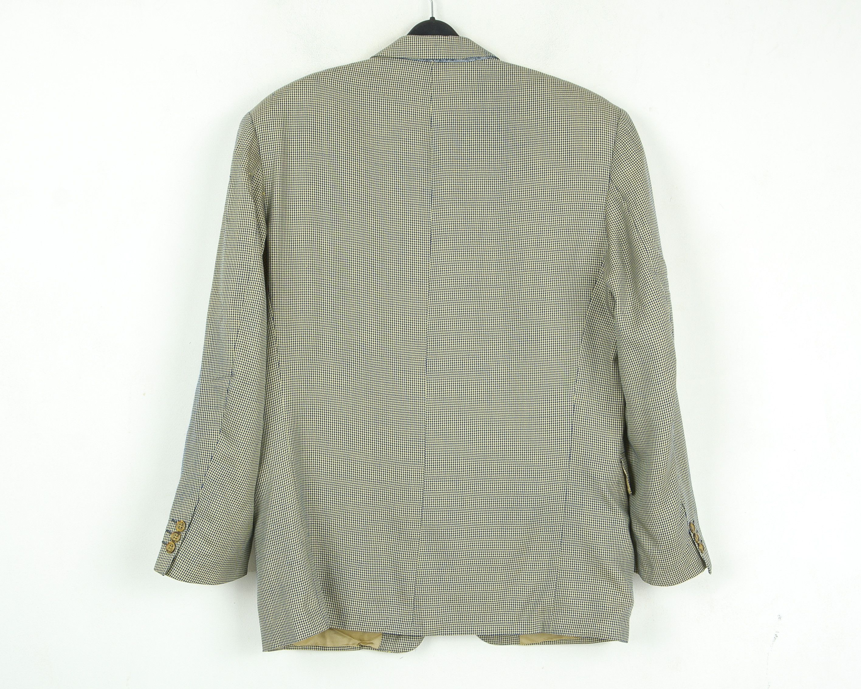 Other BONACELLI UK 44 US Blazer EU 54 Jacket Houndstooth XL Wool Size 44R - 7 Thumbnail