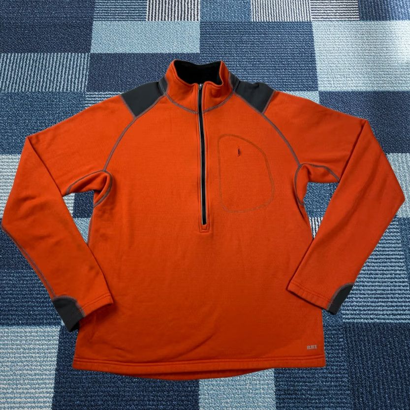 Vintage REI Sweater Pullover 1/2 Zip Orange Fleece Mens Large Mock Neck Size US L / EU 52-54 / 3 - 1 Thumbnail