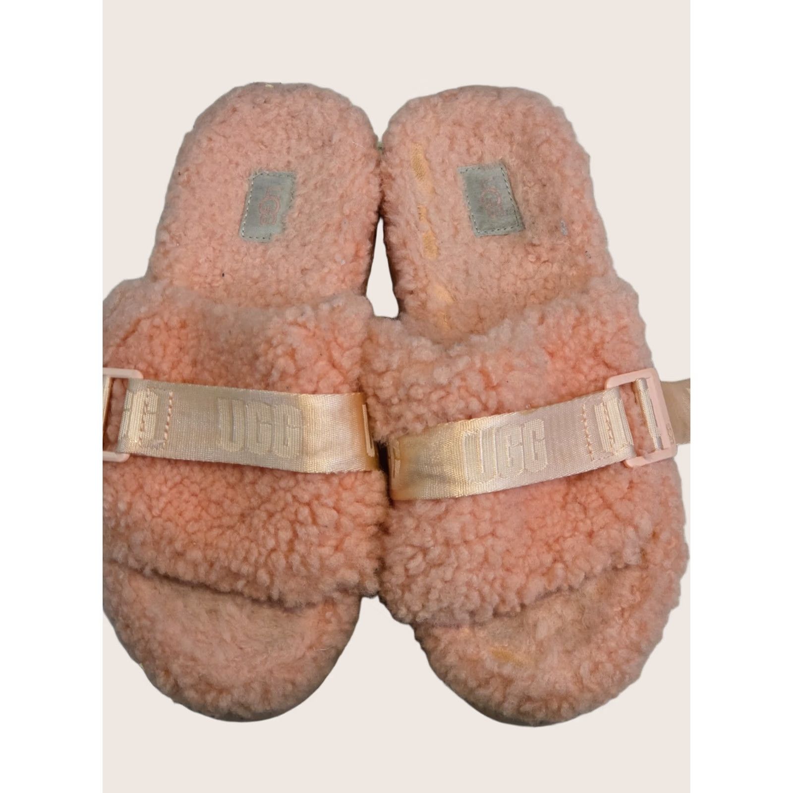 Ugg UGG Fluffita Pink Shearling Platform Slides Sandals Women's Size 8 Size US 8 / IT 38 - 1 Thumbnail