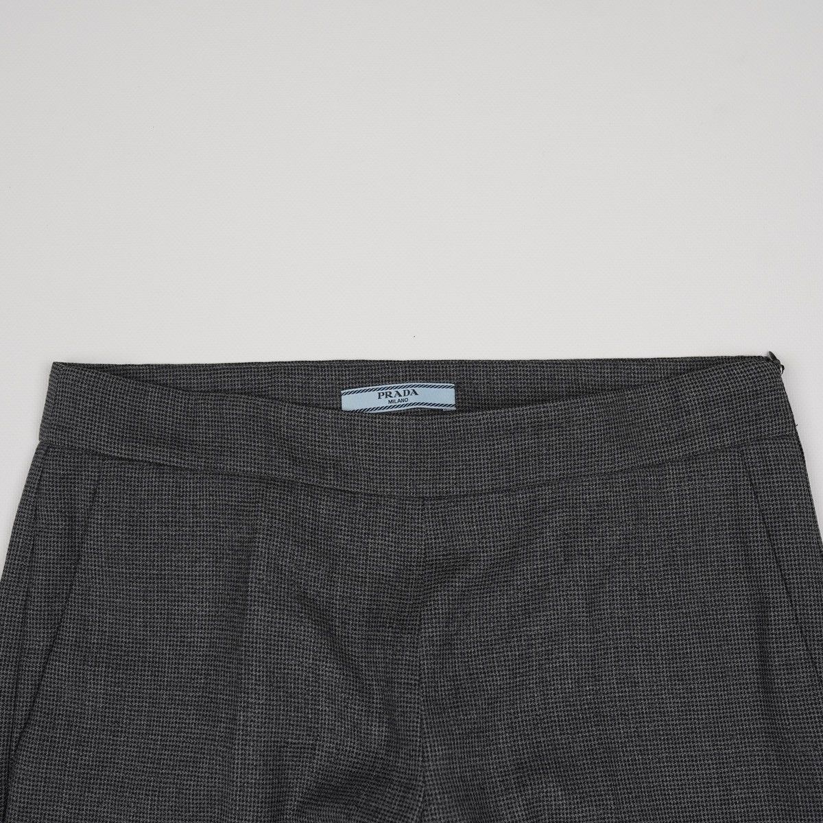 Prada Prada Houndstooth Wool Grey Pants Trousers Size 26" / US 2 / IT 38 - 7 Thumbnail