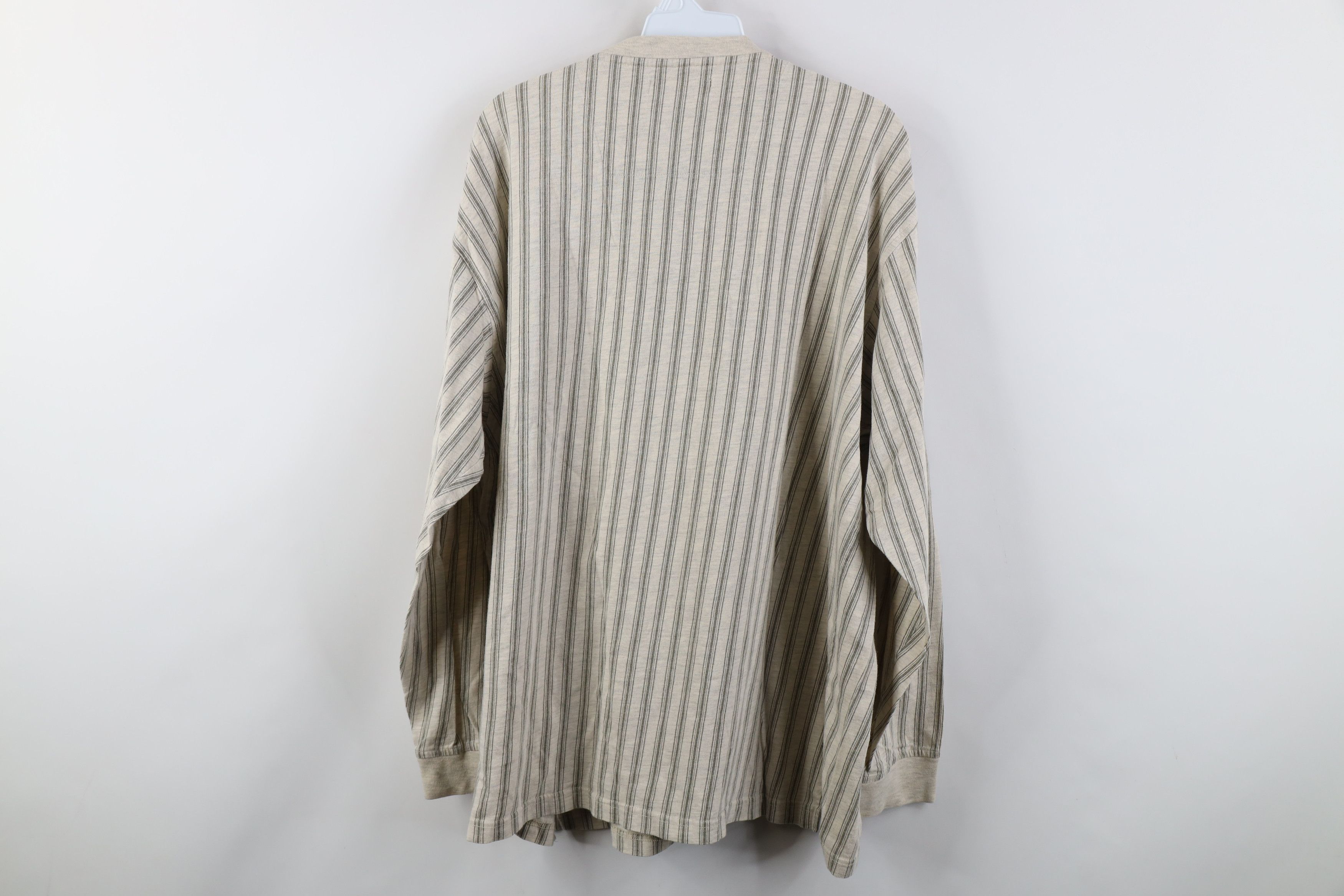 Vintage Vintage 90s Streetwear Long Sleeve Henley T-Shirt Cotton Size US XXL / EU 58 / 5 - 8 Thumbnail