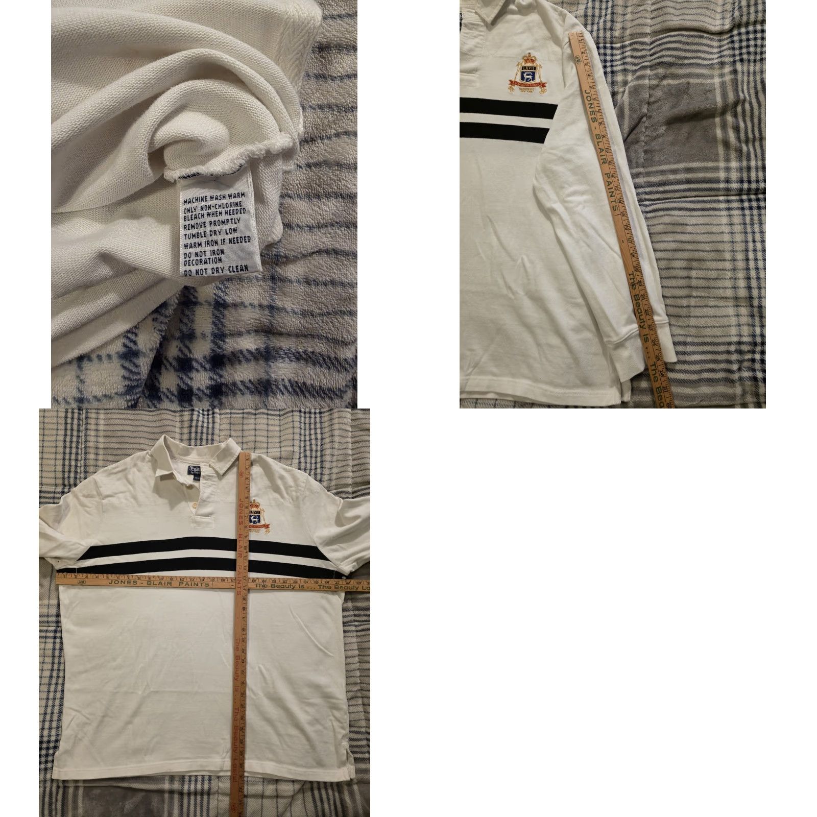 Polo Ralph Lauren VINTAGE Polo Ralph Lauren Long Sleeve Rugby Shirt Embroidered Crest Men's XL Size US XL / EU 56 / 4 - 8 Thumbnail
