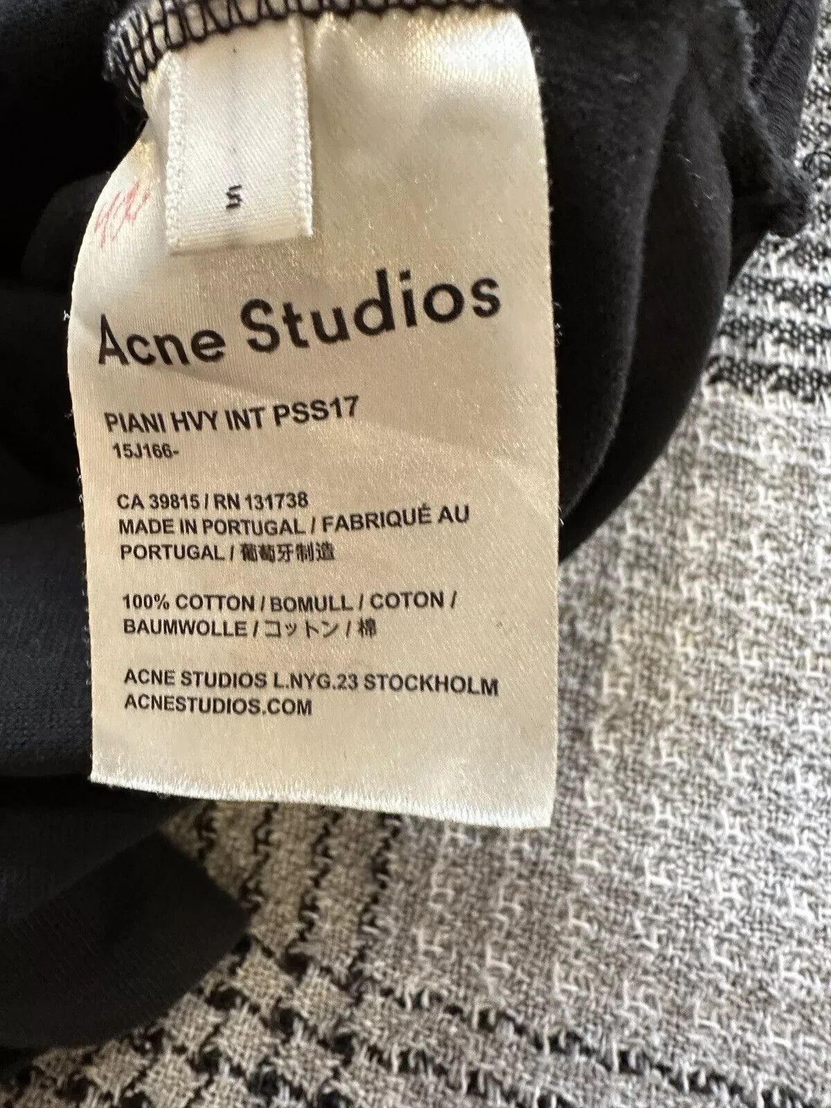 Acne Studios Acne Studios Women Piani Hvy Int T-shirt Asymmetric Top Size S / US 4 / IT 40 - 9 Thumbnail