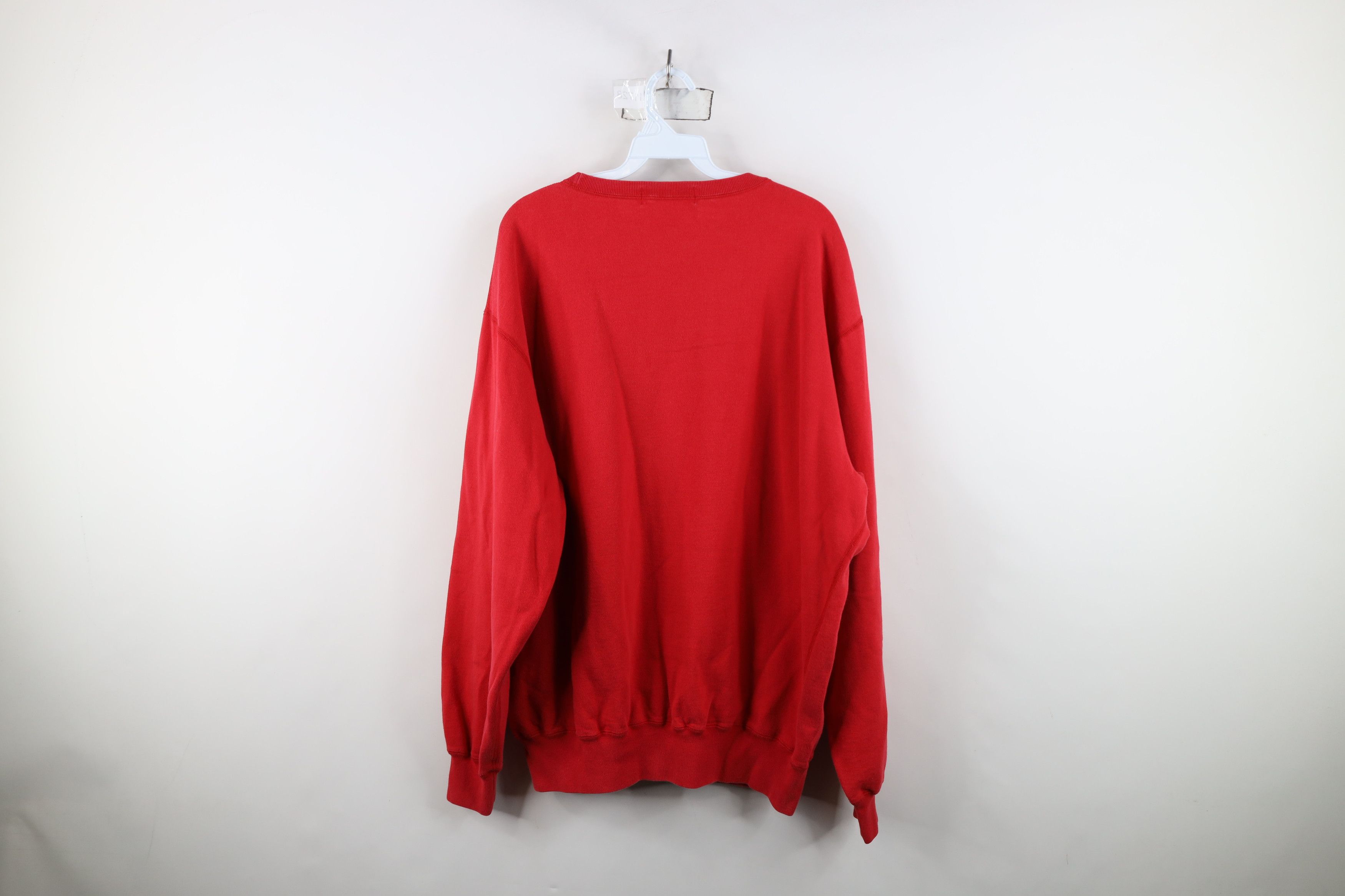 Ralph Lauren Vintage 90s Ralph Lauren Faded Crewneck Sweatshirt Red Size US L / EU 52-54 / 3 - 8 Thumbnail