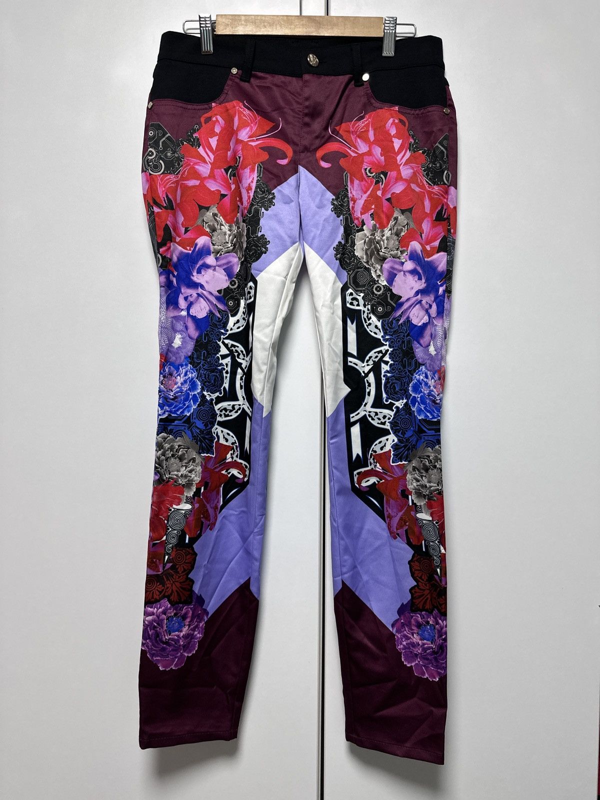Versace Jeans Couture Versace Floral All Over Print Comfort Casual Pants Size 28" / US 6 / IT 42 - 1 Thumbnail