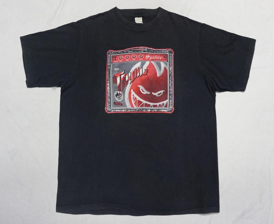 Vintage 90's Spitfire Tシャツ オールドスケート Daewon Song Size US XXS / EU 40 - 1 Thumbnail