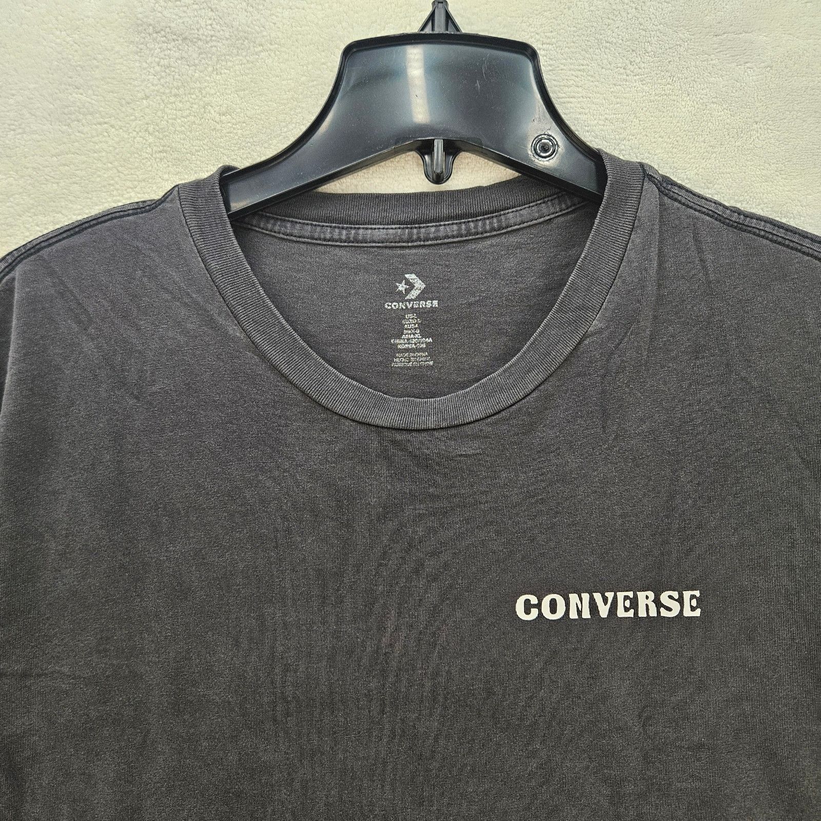 Converse CONVERSE MEN'S LARGE BLACK GARMENT DYE DISTRESS SS TSHIRT Size US L / EU 52-54 / 3 - 2 Thumbnail