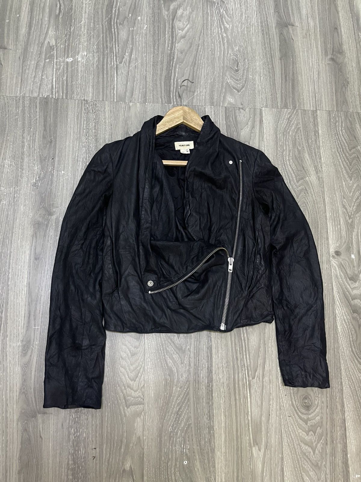 Helmut Lang Helmut Lang Draped Front Asymmetri-cal Lambskin Leather Size S / US 4 / IT 40 - 11 Thumbnail
