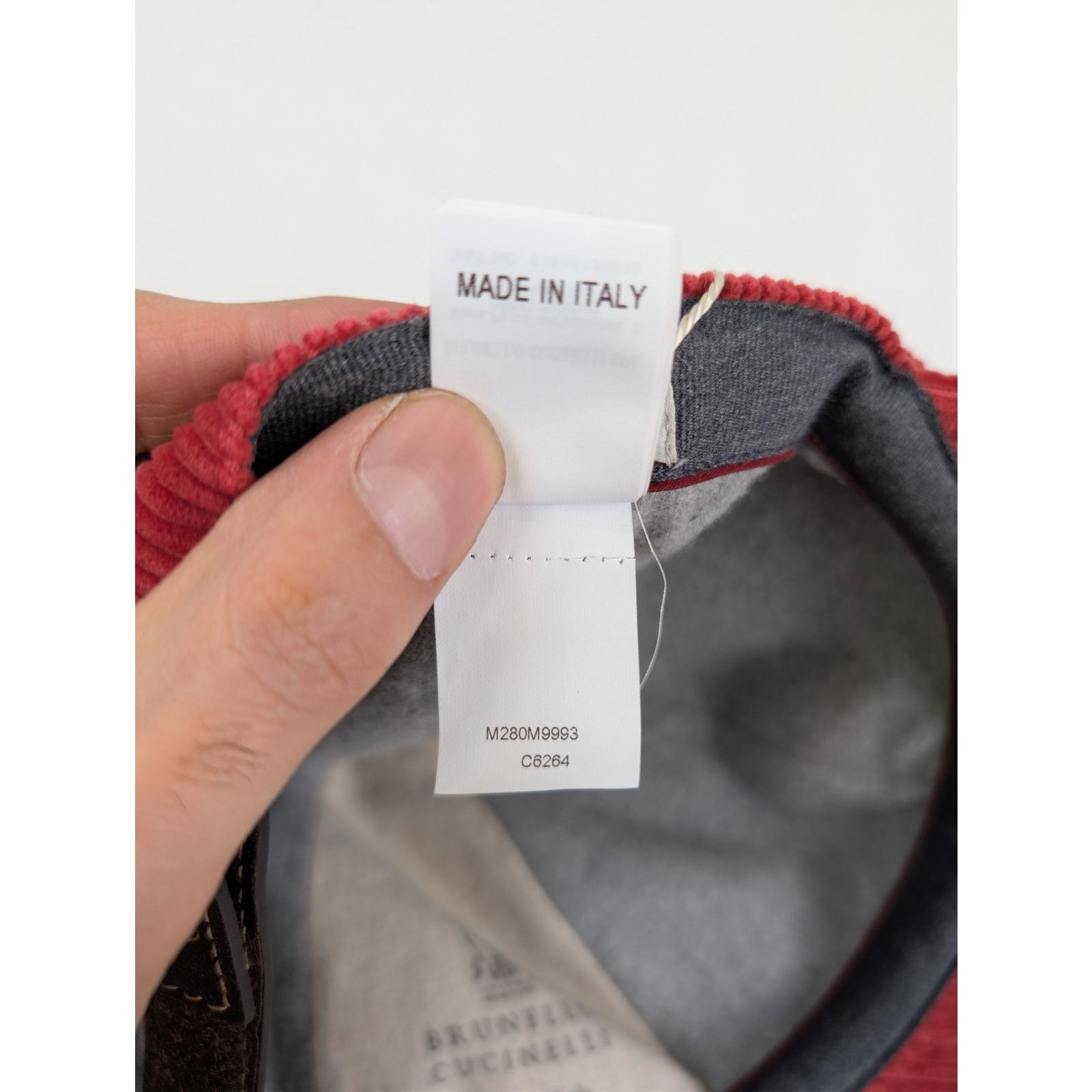 Brunello Cucinelli o1rshd1 CC20 Size: M / Baseball Cap / hat in Red Size ONE SIZE - 19 Thumbnail