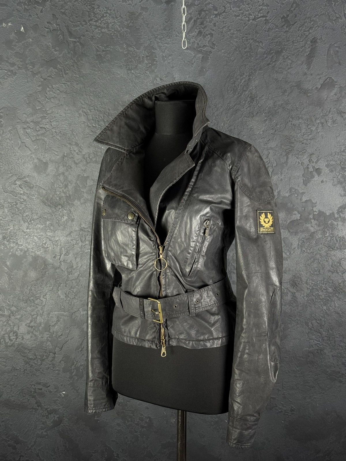 Belstaff Belstaff Sammy Miller Gold Label Women’s Wax Belted Jacket Size M / US 6-8 / IT 42-44 - 1 Thumbnail
