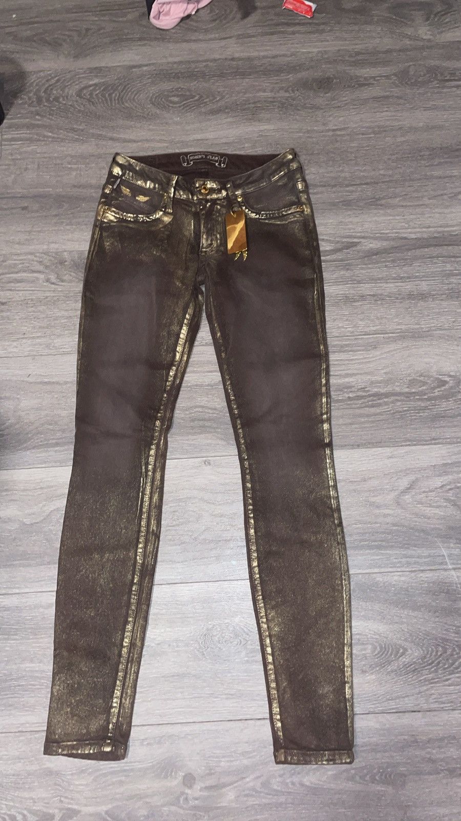 image of Affliction x Robins Jeans Robin’S Jeans Golden in Brown, Women's (Size 26)