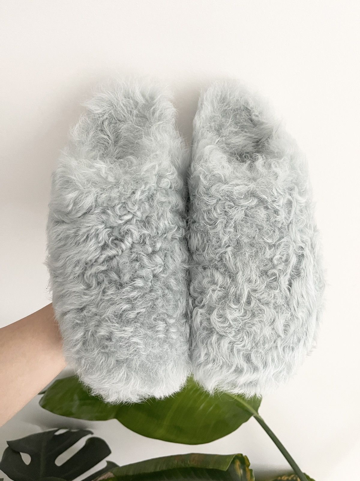 Rick Owens STEAL! Rick Owens Shearling Mules Blue Size US 7 / EU 40 - 4 Thumbnail