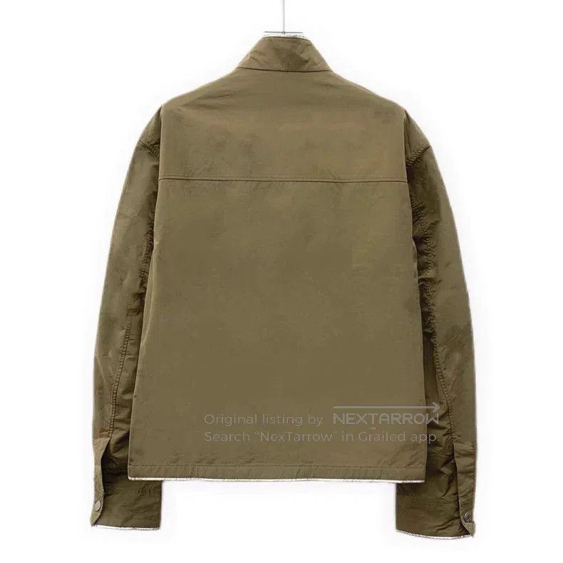 Hermes Hermes Brown-green zipper long-sleeved jacket Size US S / EU 44-46 / 1 - 2 Thumbnail