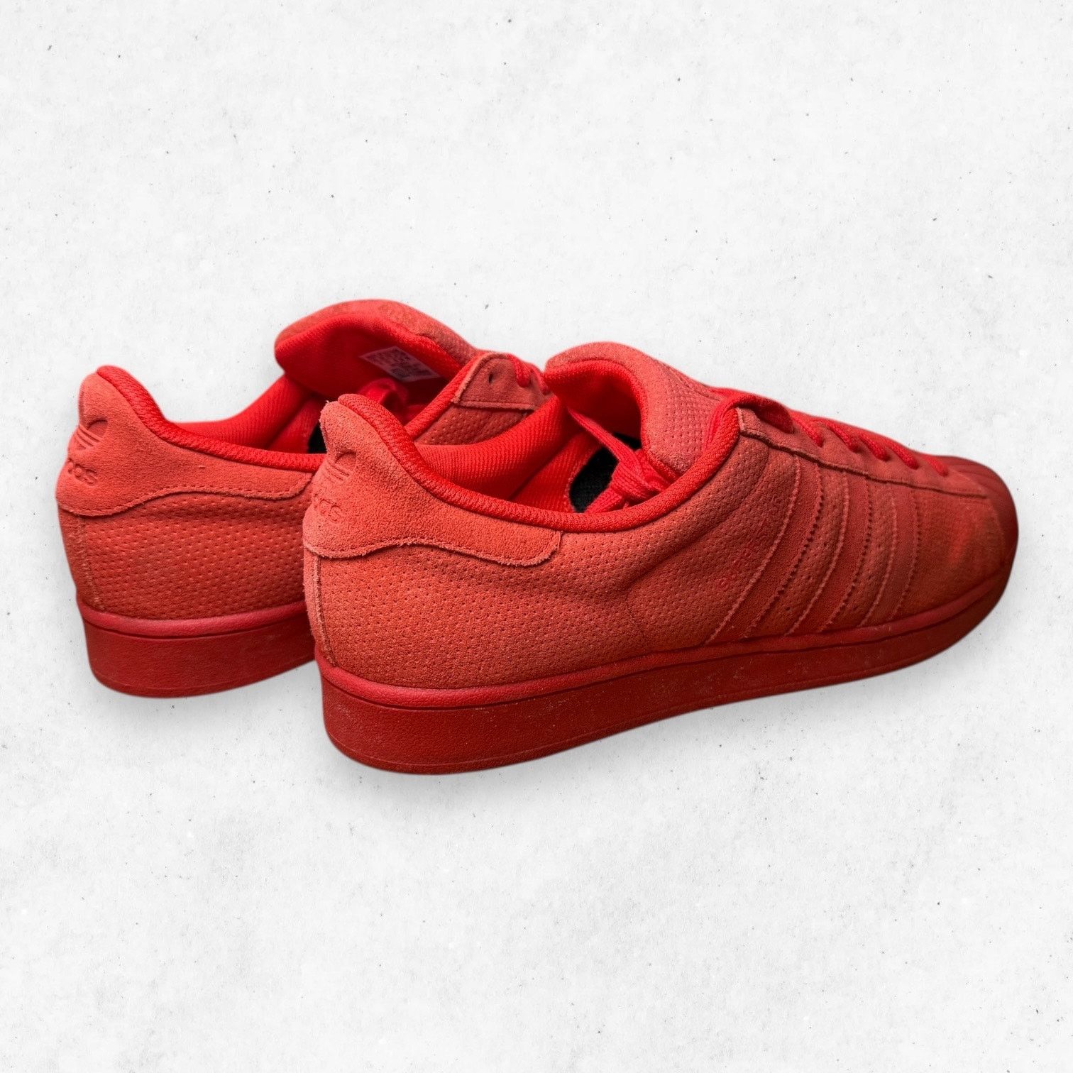Adidas Superstar RT 'Red' Men 13 Triple Red Suede Leather