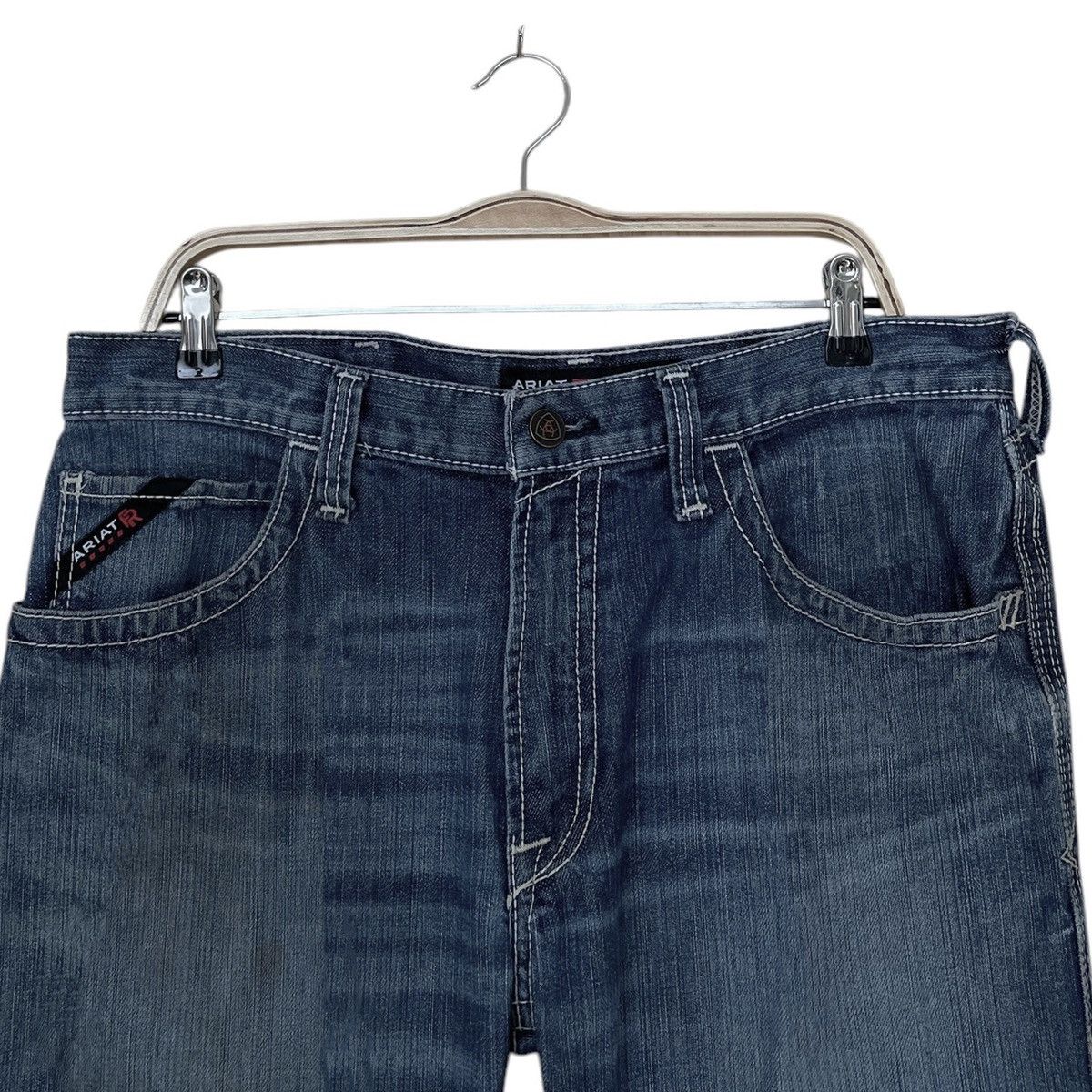 Ariat × Vintage Vintage Brand Ariat Distressed Jeans 1990s Size US 34 / EU 50 - 3 Thumbnail