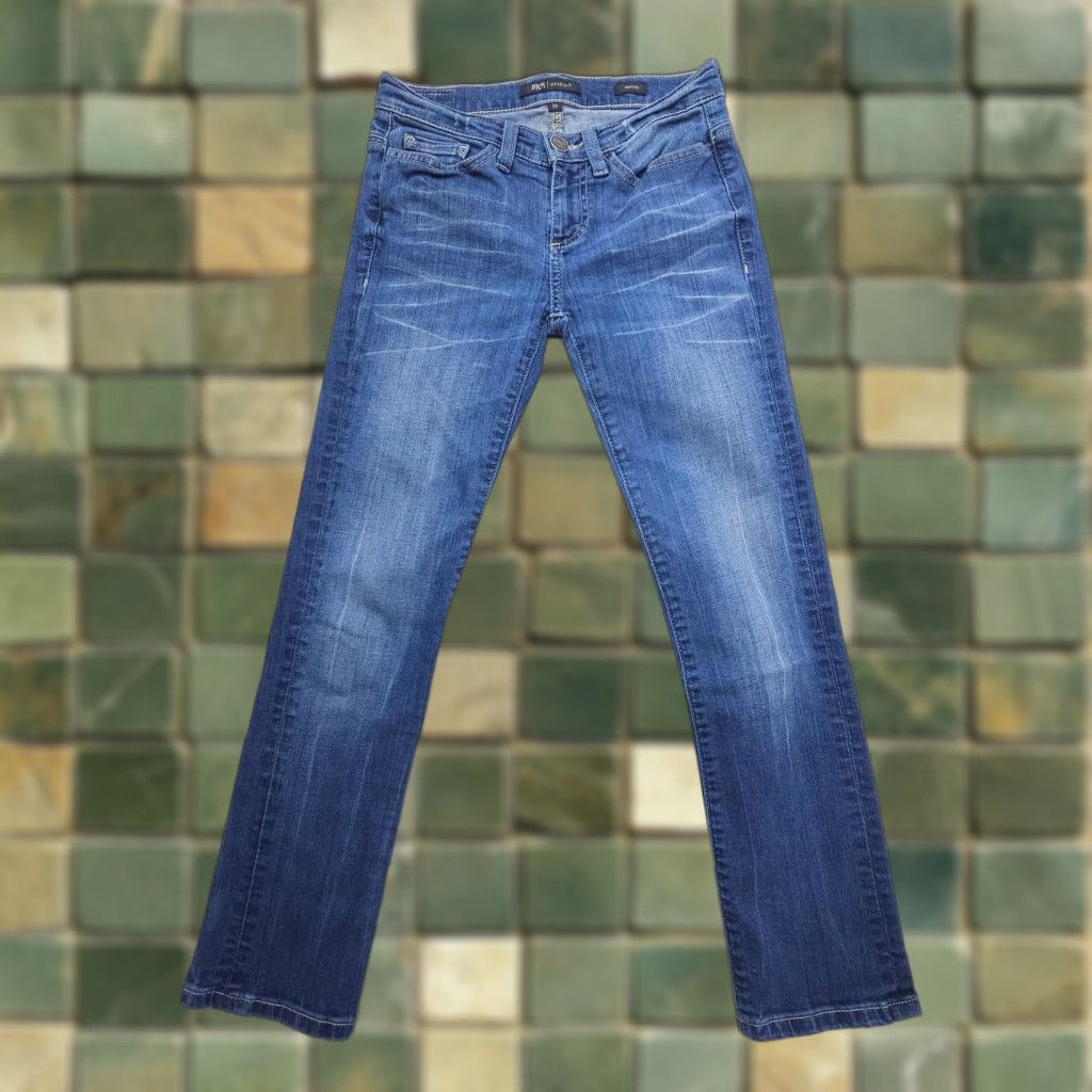 Vintage Buckle BKE Addison Slim Jeans Womens | Jeans | Regular Size 24 | Dark Wash Low Rise Ankle 25in Inseam blue 5-Pocket Stretch Denim Size 42" / US 20 - 1 Thumbnail