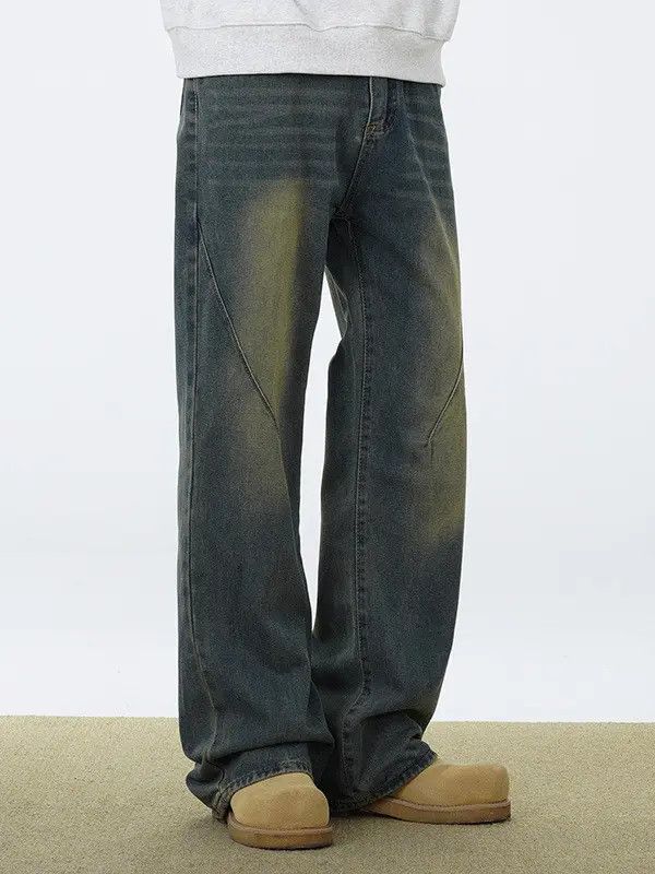 Japanese Brand × Jean Retro loose wide leg slightly flared jeans Size US 32 / EU 48 - 1 Thumbnail