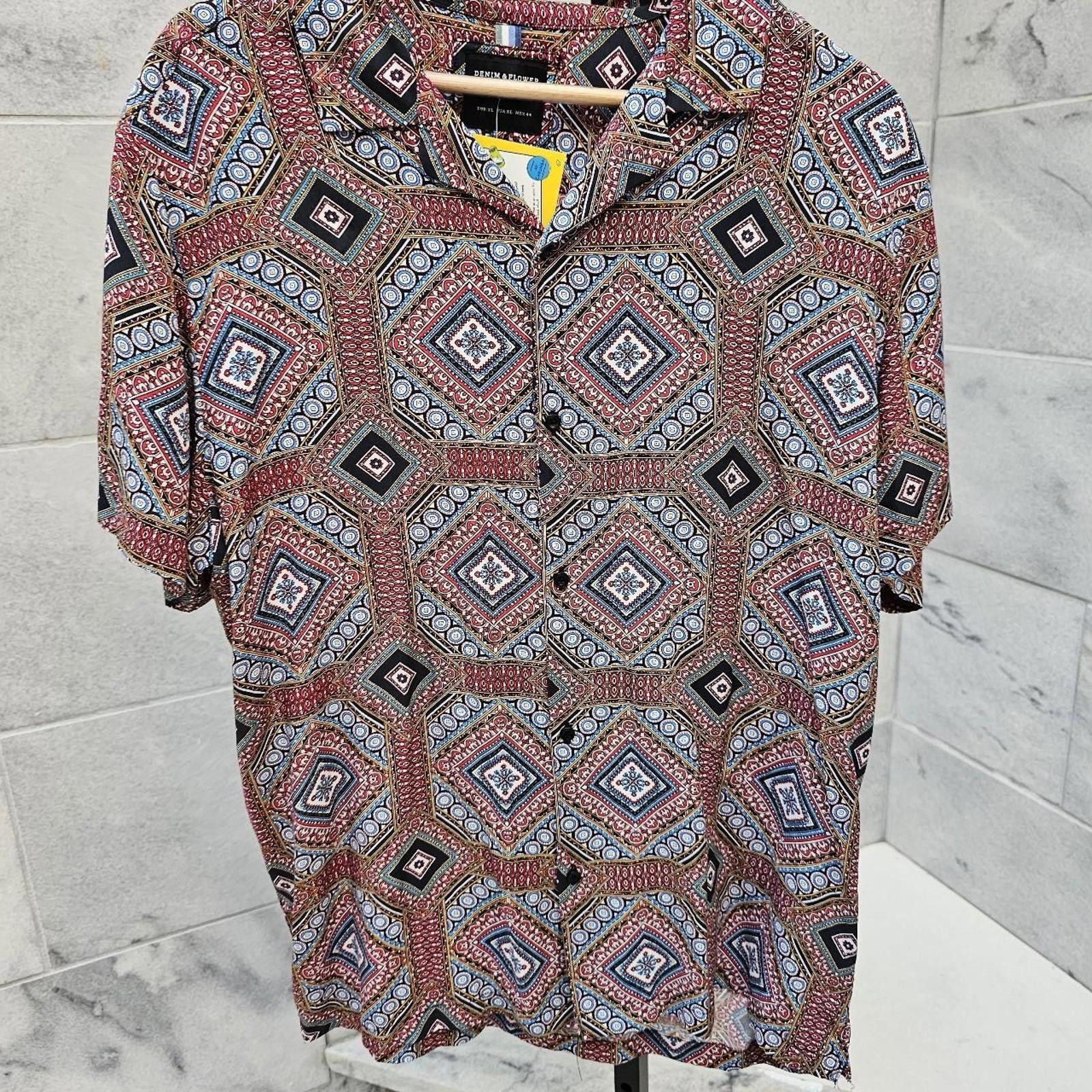 Other Men's Boho Retro Vibe Button Down Shirt Size US XL / EU 56 / 4 - 1 Thumbnail