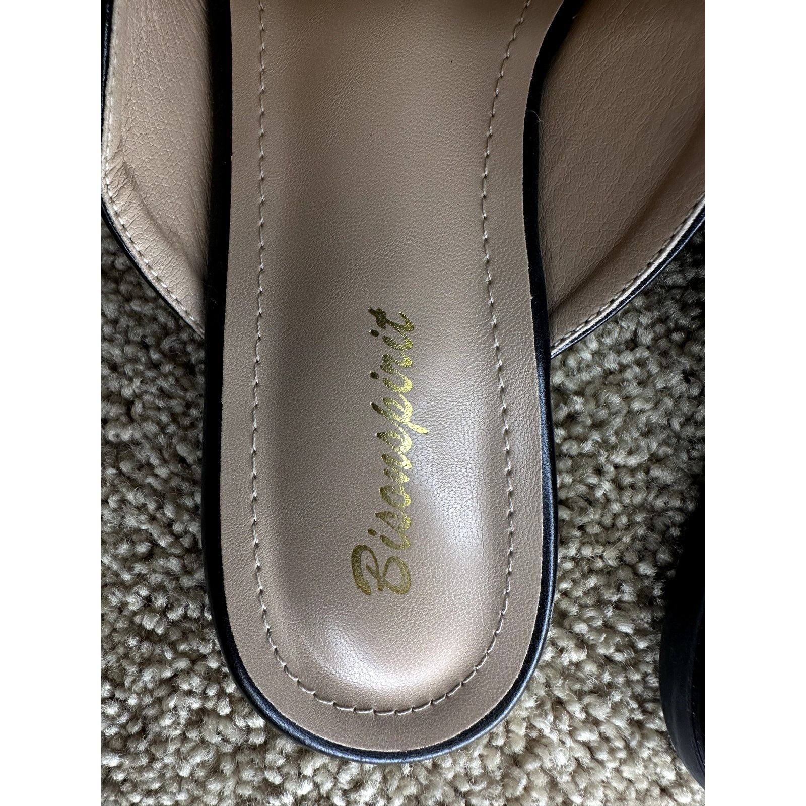 Other Bison Spirit Slip On Pointed Toe Flats Loafer Mules Black 7 Size US 7 / IT 37 - 10 Thumbnail