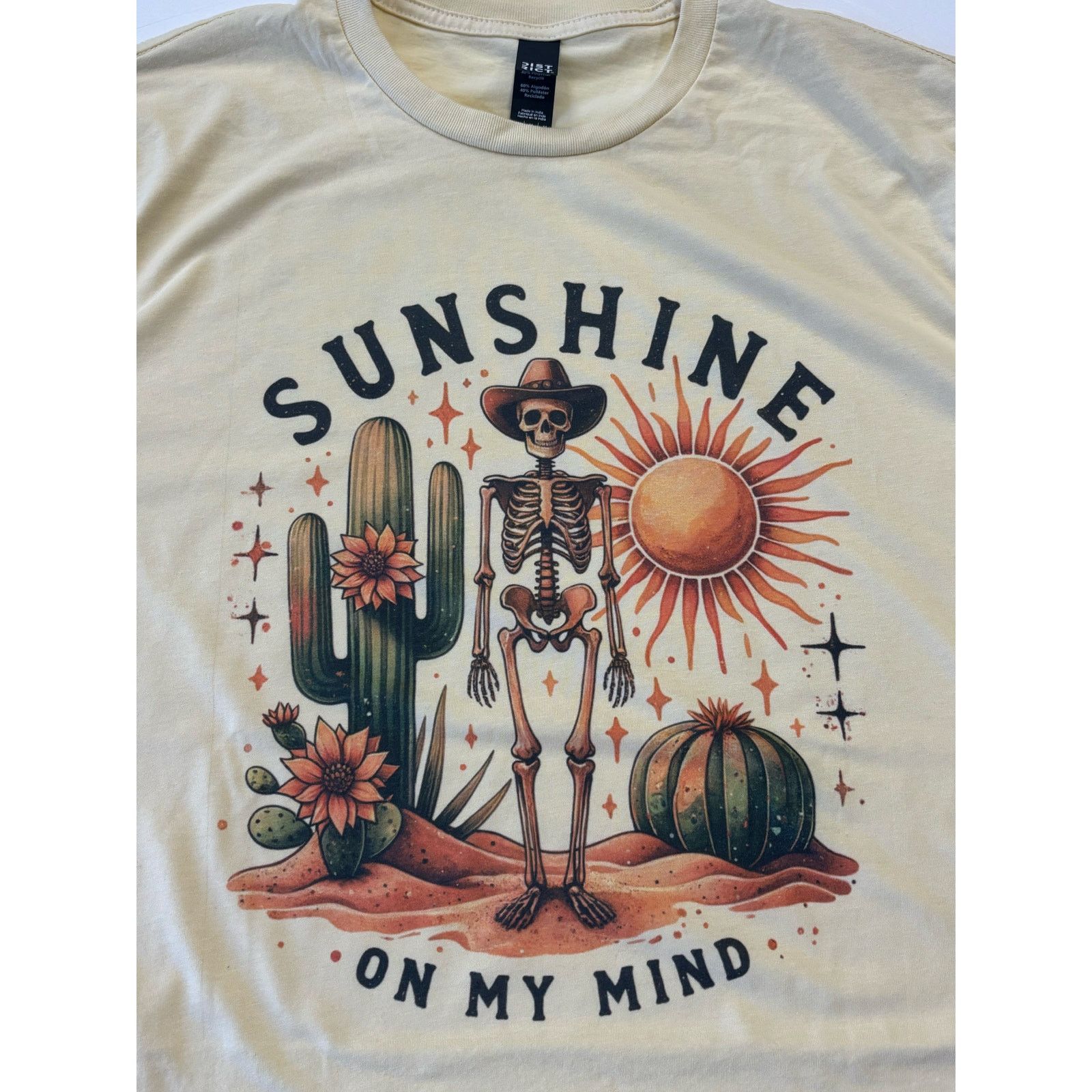 Other Sunshine on My Mind Cream Unisex Graphic Tee Size M / US 6-8 / IT 42-44 - 1 Thumbnail