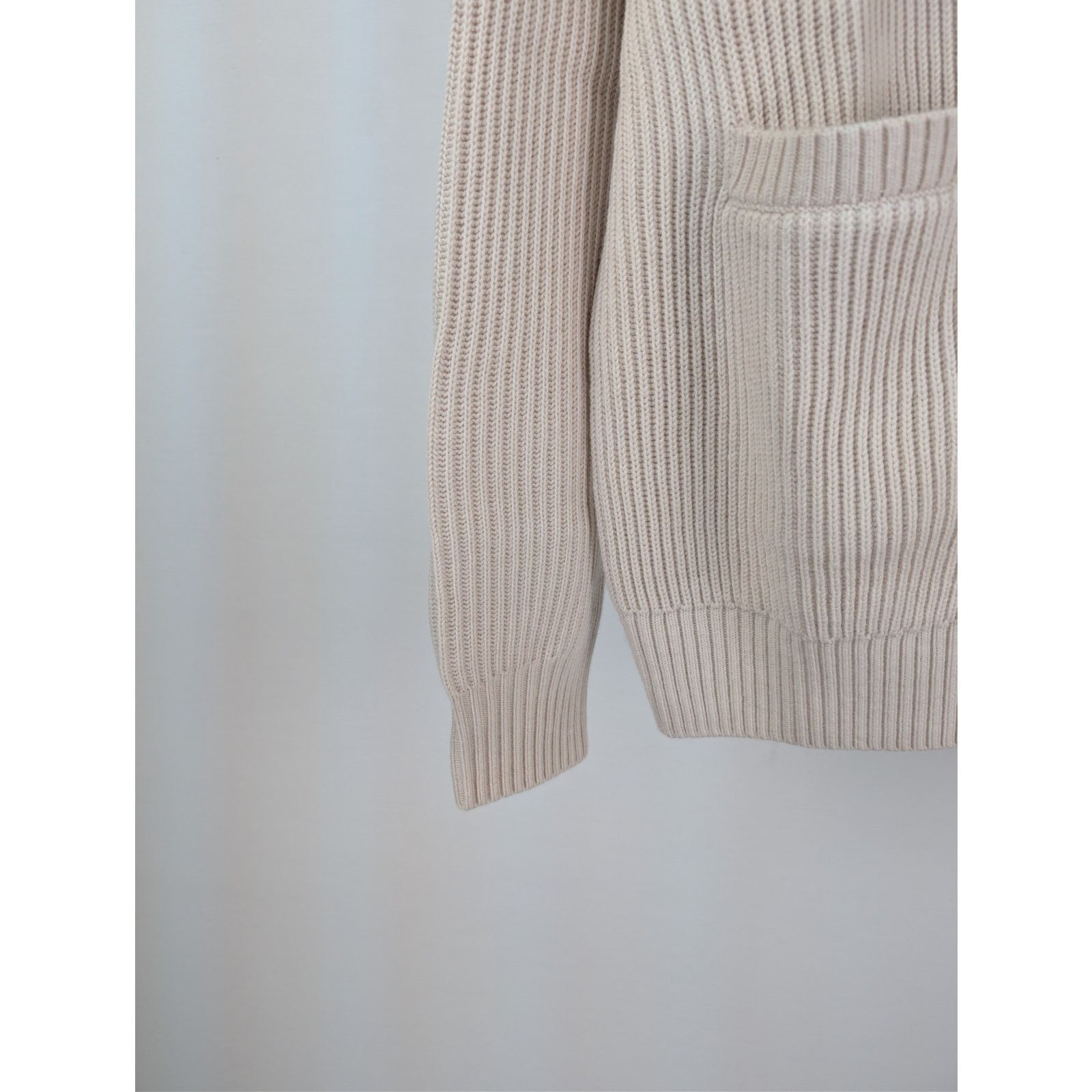 Aime Leon Dore o1rshd1 Shaker Stitch Cardigan Sweater in Oatmeal Size US L / EU 52-54 / 3 - 5 Thumbnail