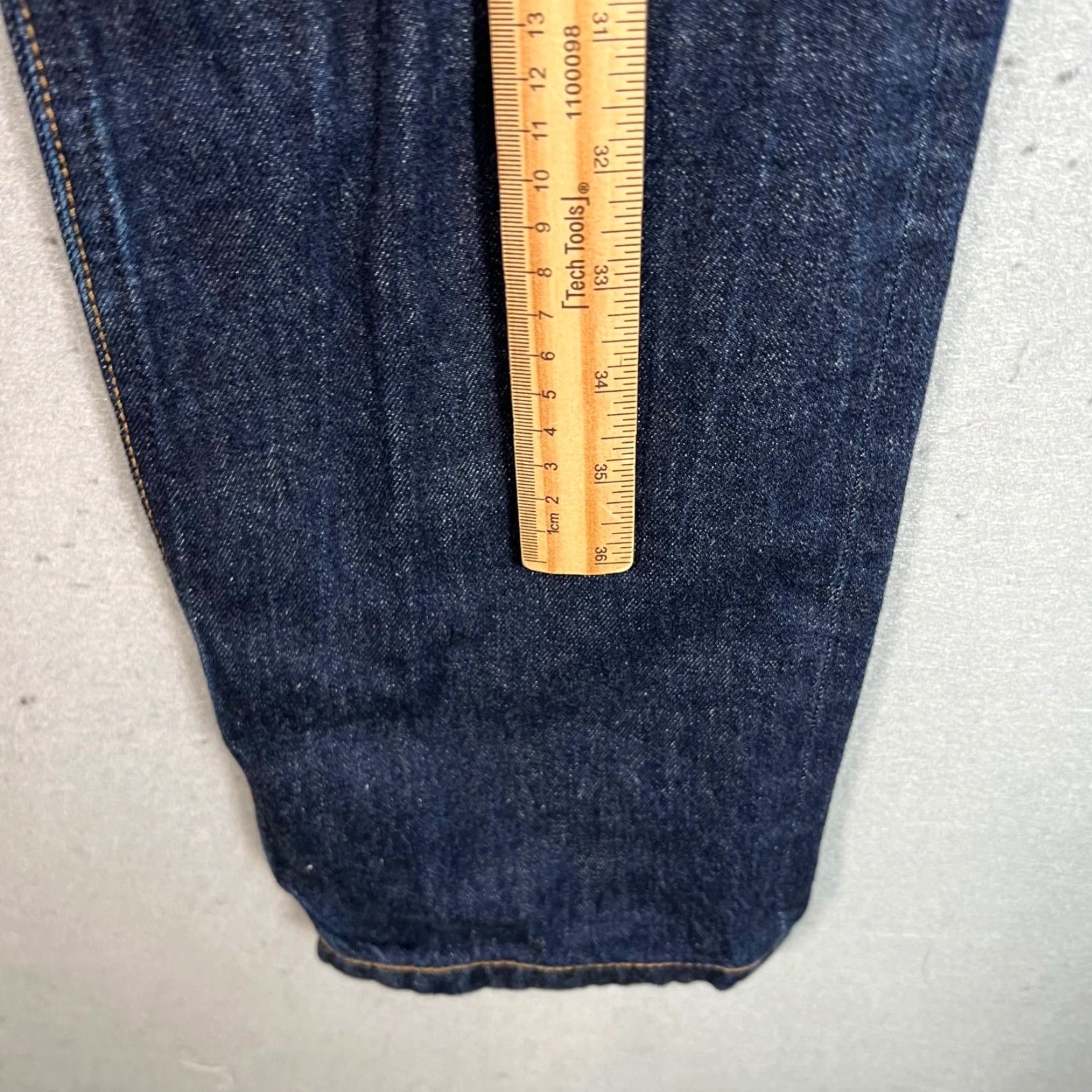 Helmut Lang HELMUT LANG Jeans Womens 28 Dark Wash Denim 100% Cotton Straight High-Waist Jeans Size 28" / US 6 / IT 42 - 6 Thumbnail