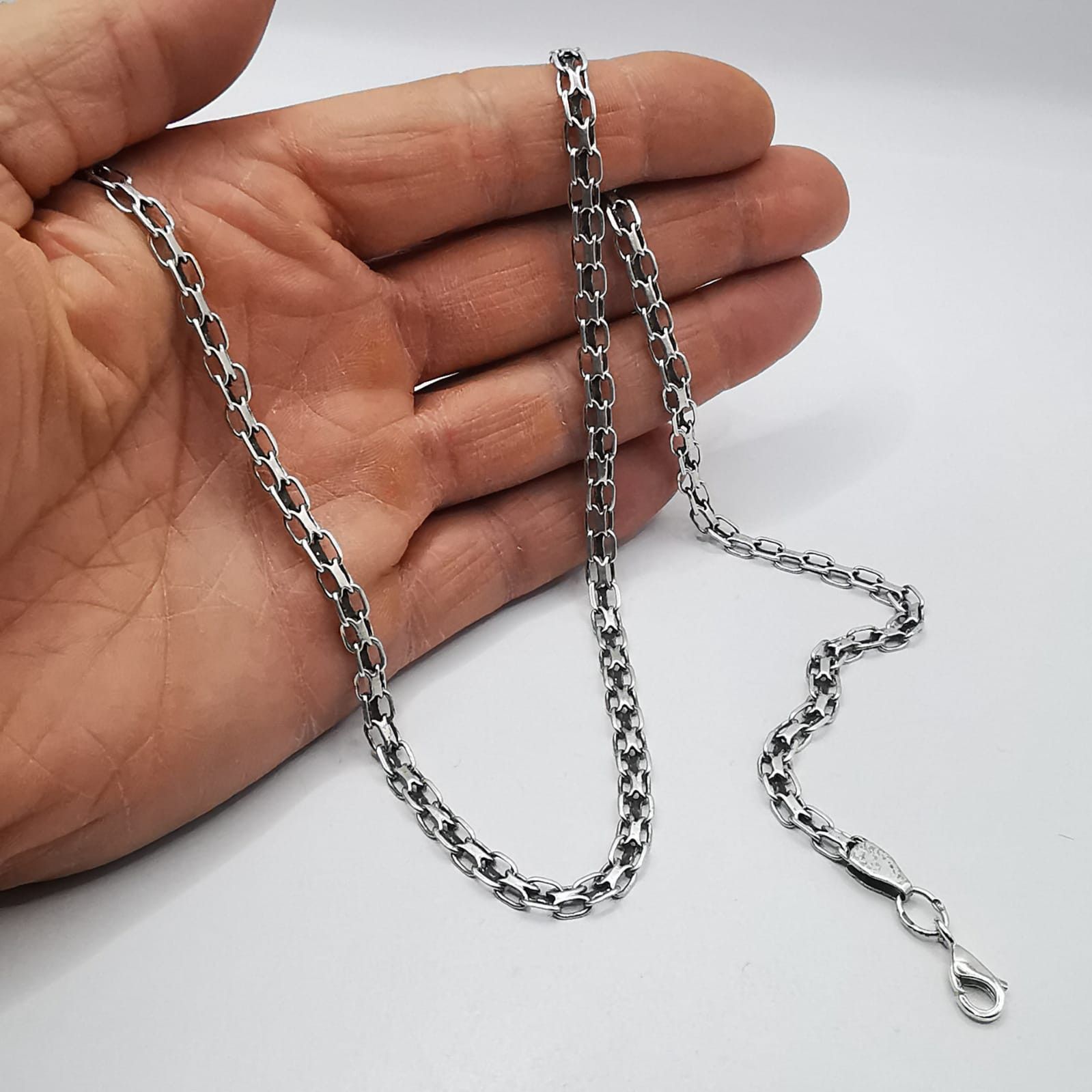 Sterling Silver Vintage Fine Chain, 925 Sterling Silver, Signed 16,72 g Size ONE SIZE - 6 Thumbnail