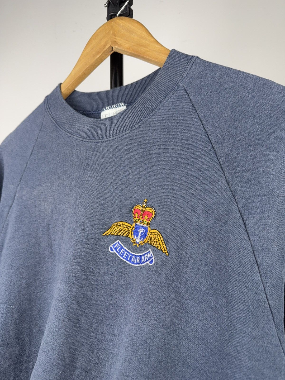 Vintage 90s 🦅🌊 Rare Vintage Fleet Air Arm Embroidered Sweatshirt Size US L / EU 52-54 / 3 - 4 Thumbnail