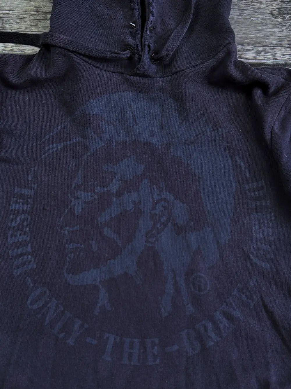 Diesel × Japanese Brand : Vintage Punk Fit Archival Avant Garde Diesel Spikes Hoodie Size US M / EU 48-50 / 2 - 5 Thumbnail
