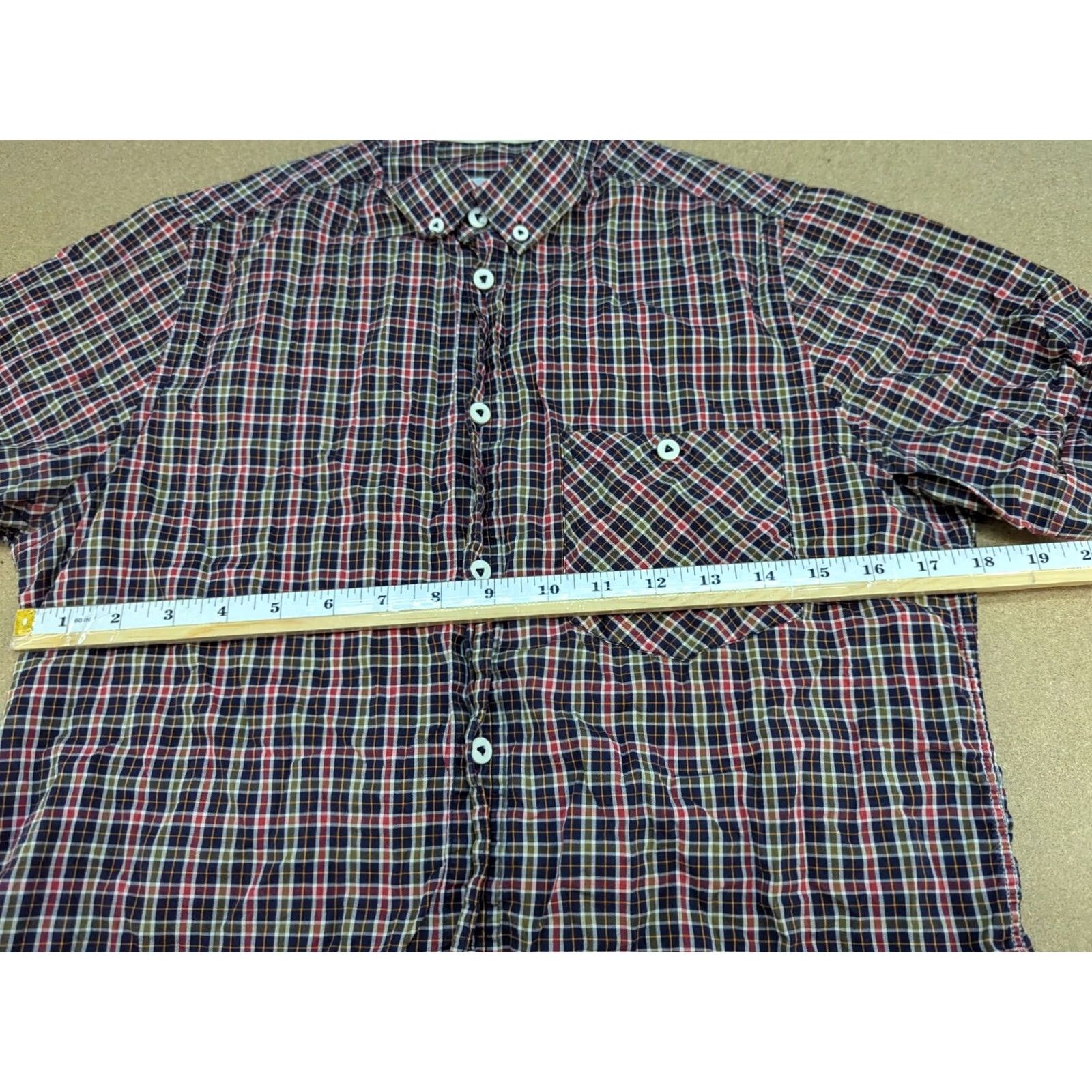 Norse Projects Norse Projects Shirt Button-Up Plaid Short Sleeve Mens Small Check Multicolor Cotton Canvas XS? Size US S / EU 44-46 / 1 - 5 Thumbnail