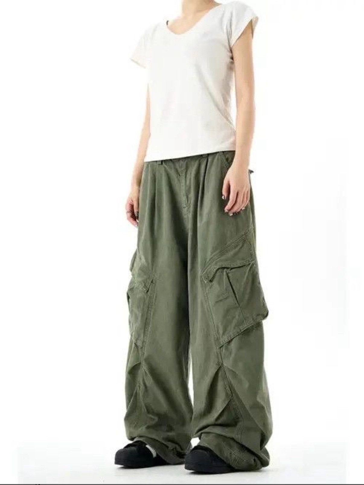 Japanese Brand Retro High Street Hip Hop Loose Wide Leg Casual Pants Size US 32 / EU 48 - 3 Thumbnail