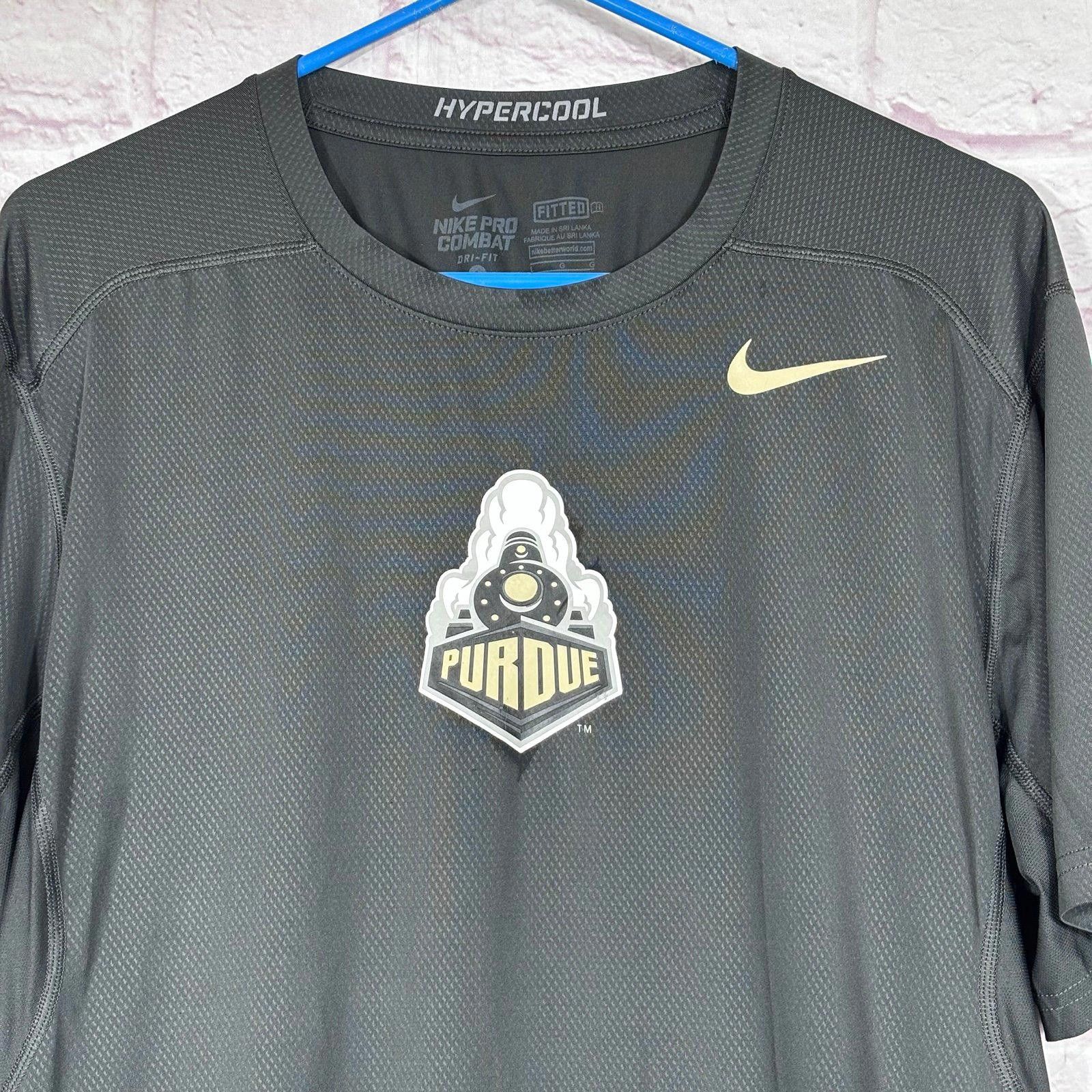 Nike Nike Pro Combat Hypercool Purdue T-Shirt Large Size US L / EU 52-54 / 3 - 2 Thumbnail