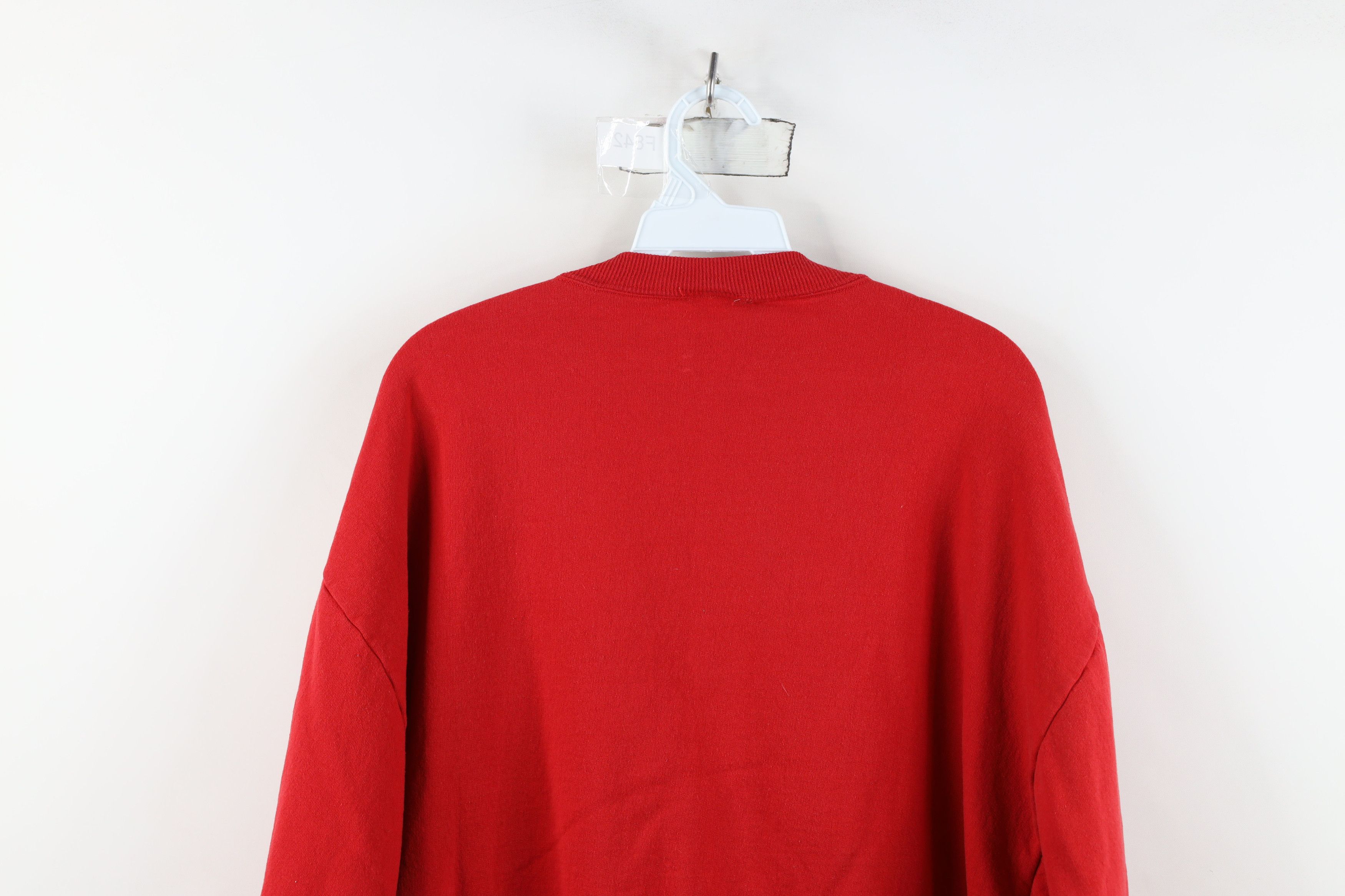 Vintage Vintage 90s Streetwear Christmas Gingerbread Sweatshirt Red Size XL / US 12-14 / IT 48-50 - 12 Thumbnail
