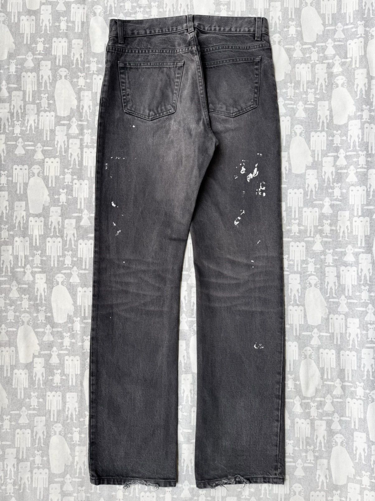 Helmut Lang Helmut Lang AW00 Painter Charcoal Classic Cut Denim Jeans Size US 30 / EU 46 - 7 Thumbnail