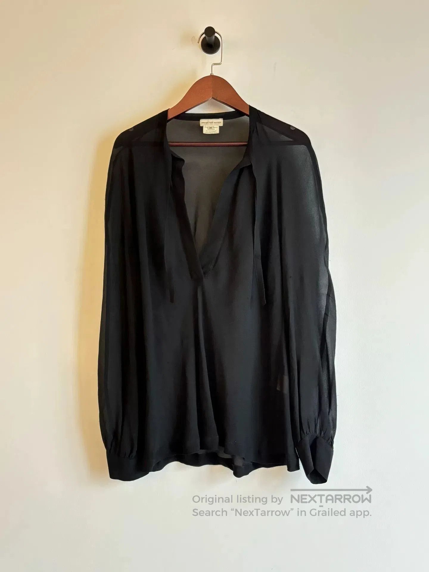 Dries Van Noten sheer silk blouse by dries van noten. Size M / US 6-8 / IT 42-44 - 1 Thumbnail