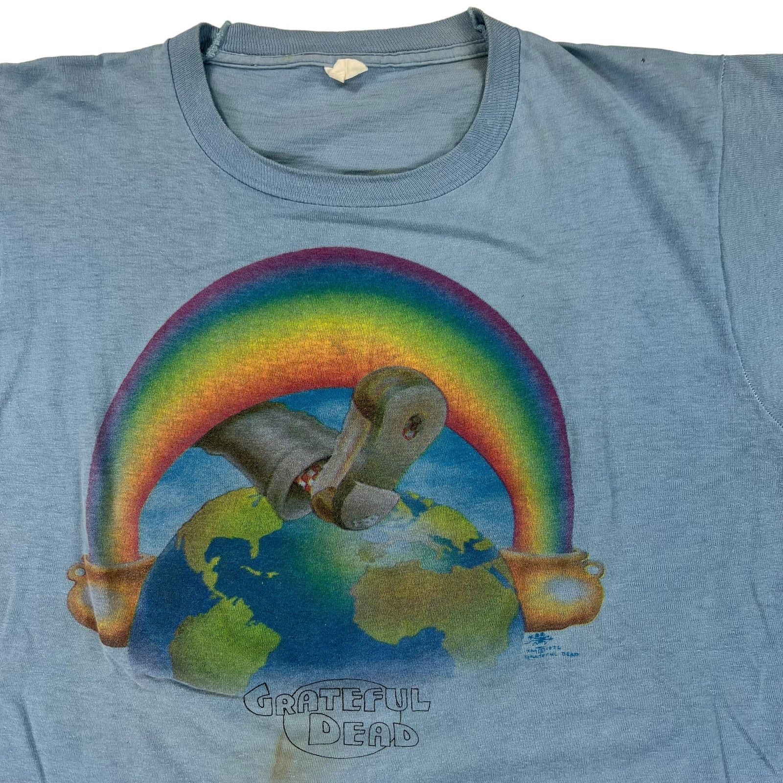 Band Tees × Grateful Dead × Vintage Vintage 1973 Grateful Dead Europe Jester Stanley Mouse tee Size US M / EU 48-50 / 2 - 4 Thumbnail