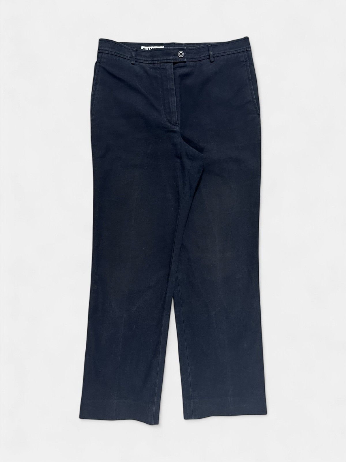 Jil Sander Jil Sander - Navy Classic Pants Size US 26 / EU 42 - 1 Thumbnail