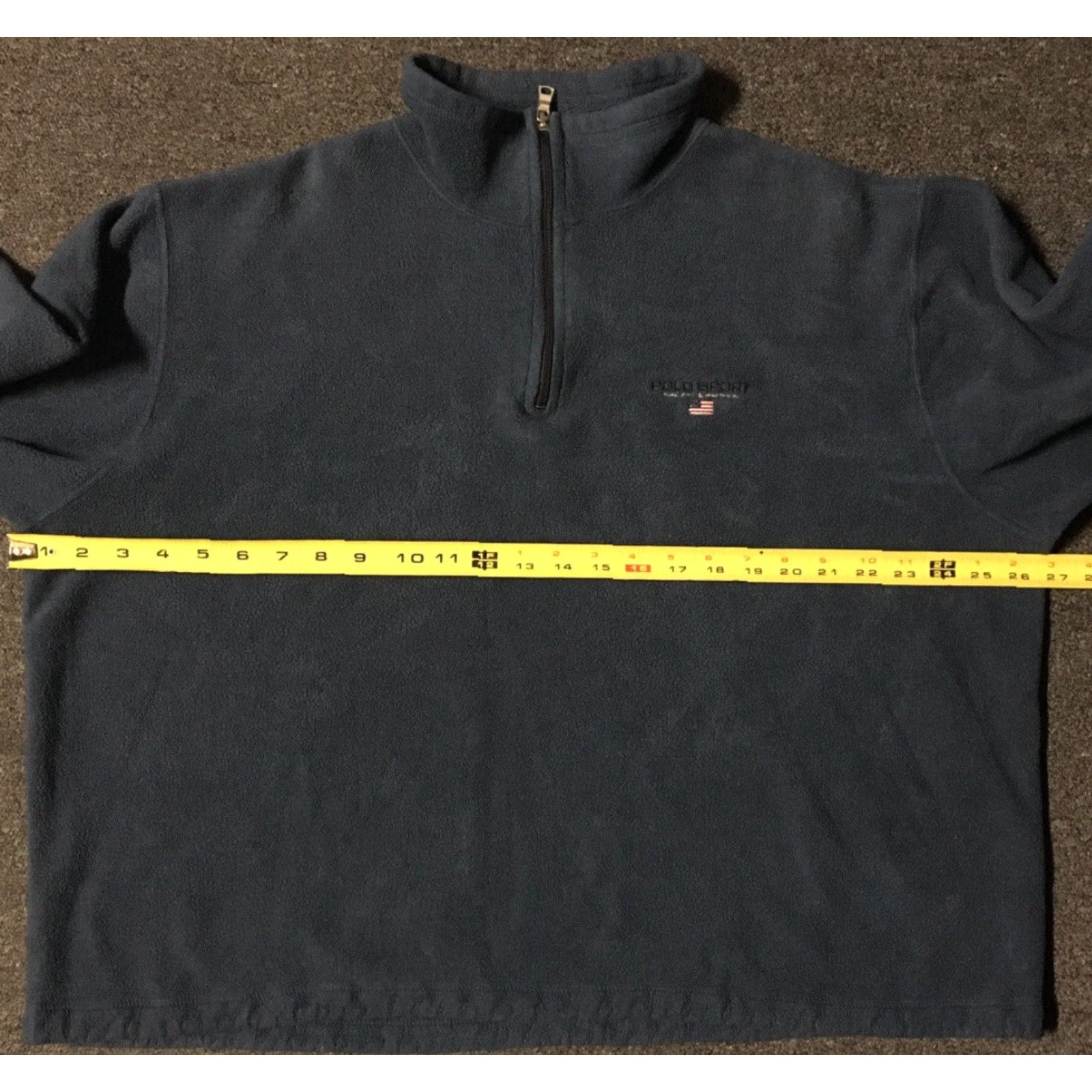 Polo Ralph Lauren VINTAGE Polo Ralph Lauren 1/4 Zip Fleece Jacket XL Blue Polo Sport BOXY Fit 90s Casual Men Size US XL / EU 56 / 4 - 6 Thumbnail
