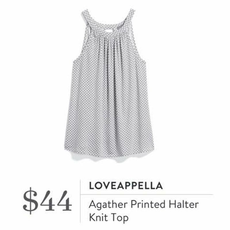 Other Agather Printed Halter Knit Top -Stitch Fix Patterned Blouse Size S / US 4 / IT 40 - 5 Thumbnail