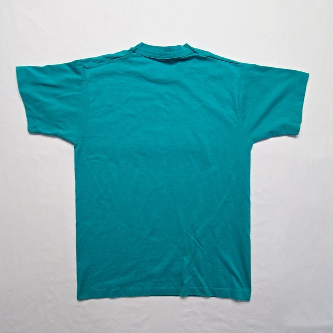 Fruit Of The Loom Vintage Seattle Shirt Turquoise Puff Print Teal Blue M Tee Size US M / EU 48-50 / 2 - 7 Thumbnail