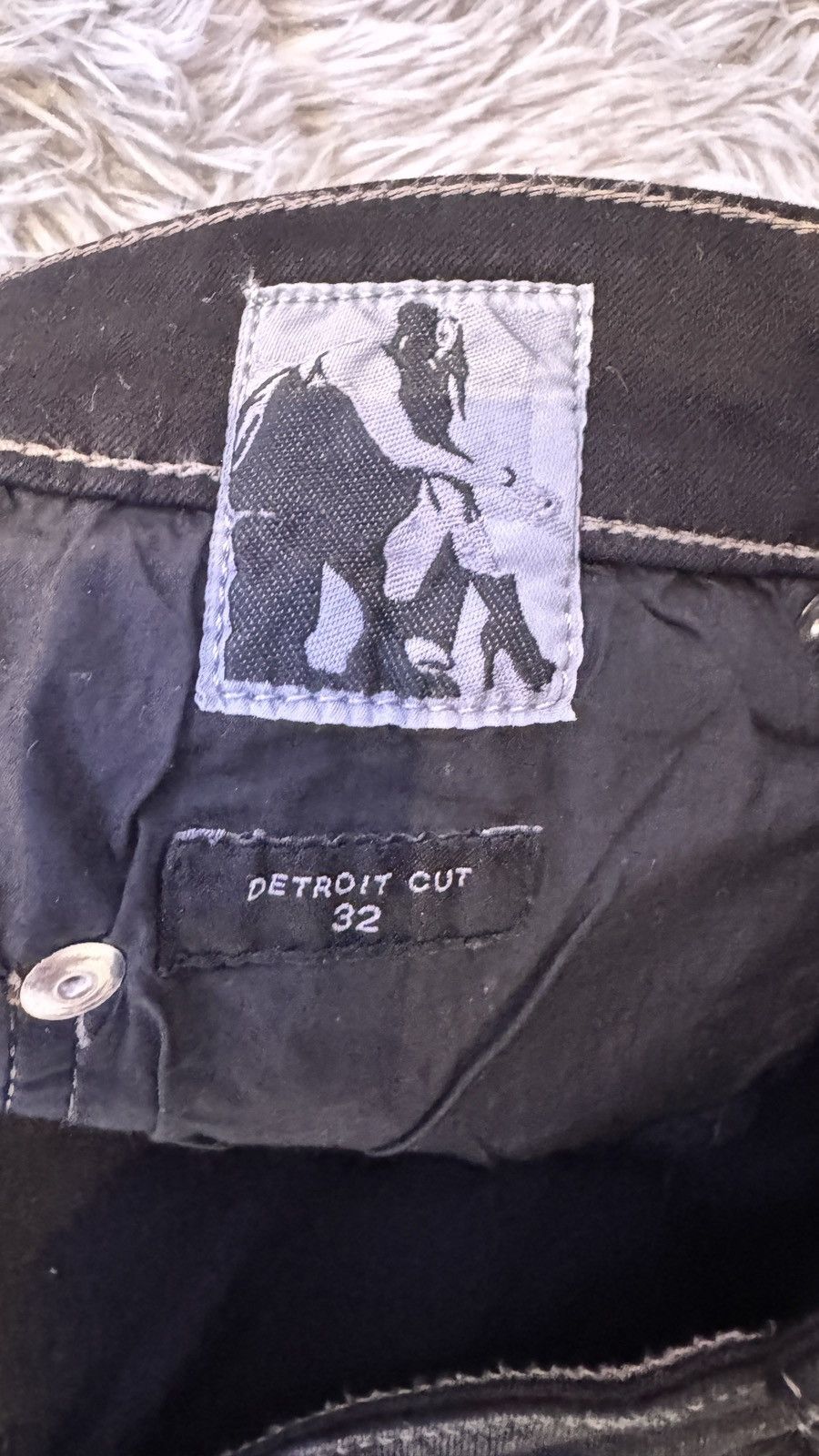 Rick Owens Rick Owens Drkshdw Waxed Distressed Detroit Cut Jeans Size US 32 / EU 48 - 6 Thumbnail