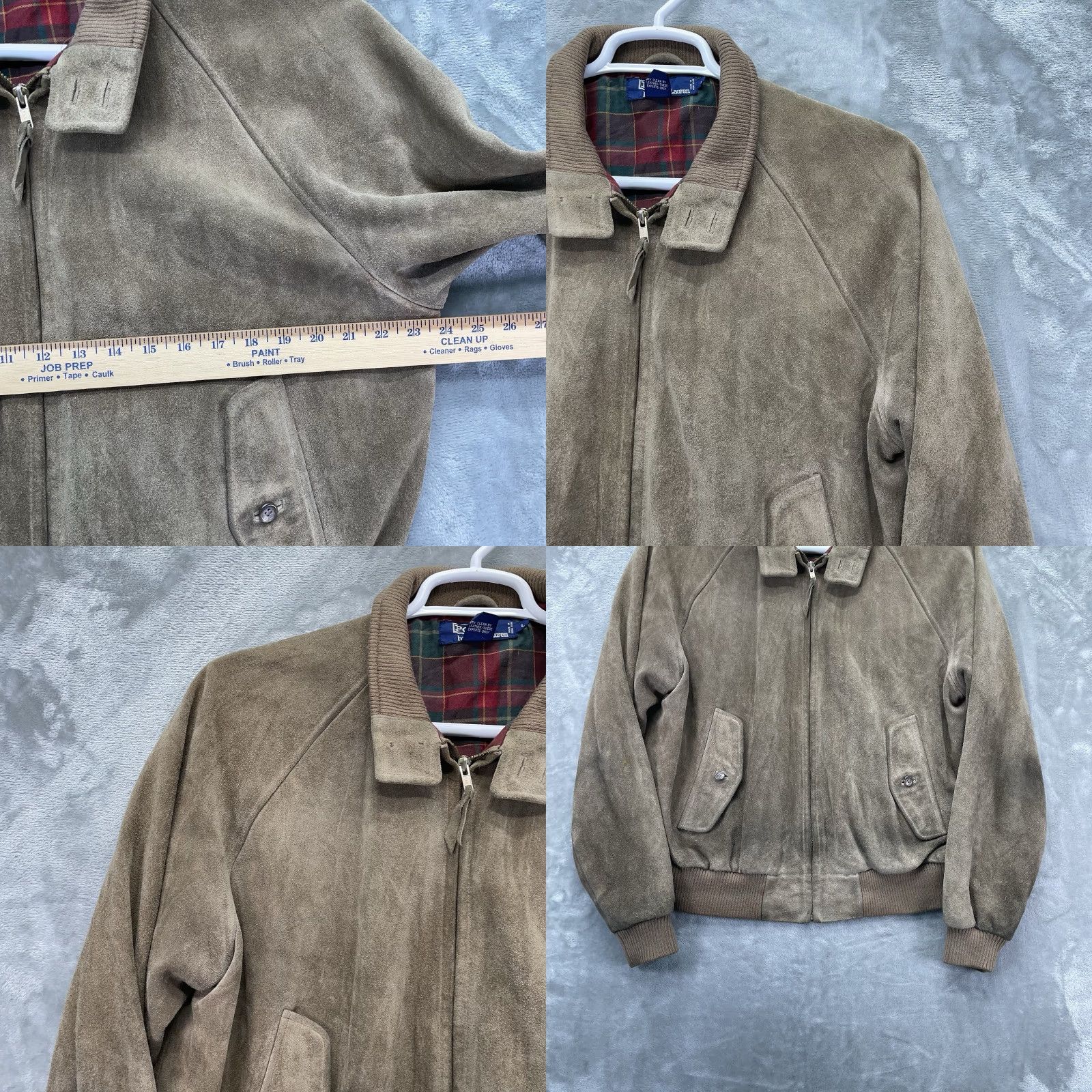 Polo Ralph Lauren VTG Polo Ralph Lauren Jacket Large Suede Lined chin strap Western Zip Size US L / EU 52-54 / 3 - 8 Thumbnail