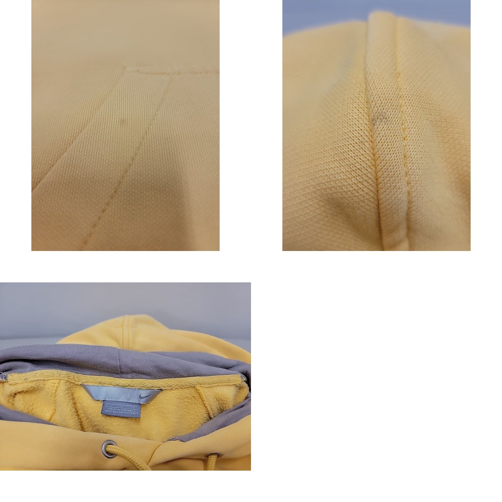 Nike VINTAGE Nike Pullover Hoodie Mens L Yellow Swoosh Ernst & Young Logo 2000s Decade Distressed Frayed Cuffs Size US L / EU 52-54 / 3 - 8 Thumbnail