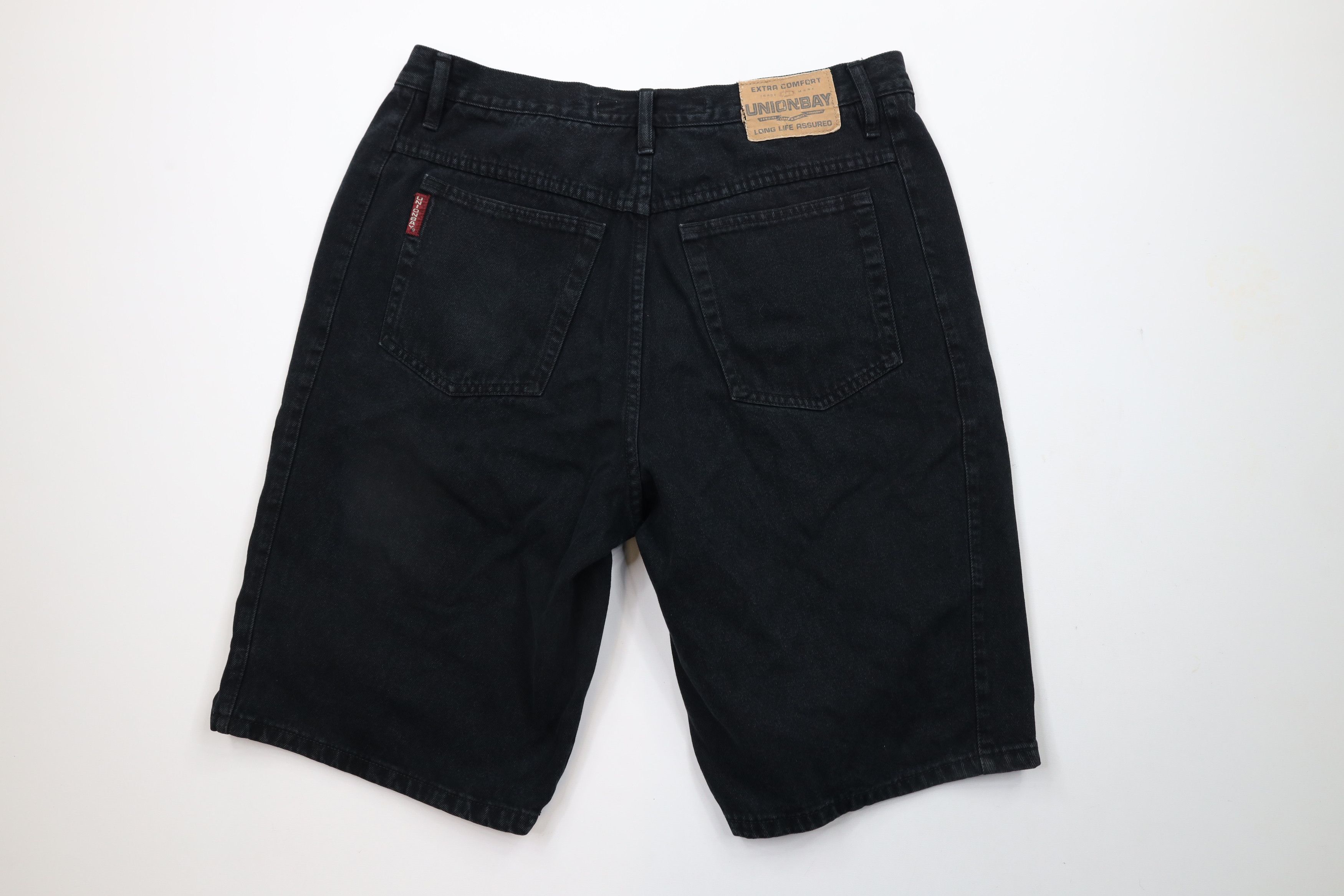 Vintage Vintage 90s Streetwear Fit Denim Jean Shorts Jorts Black Size US 36 / EU 52 - 7 Thumbnail