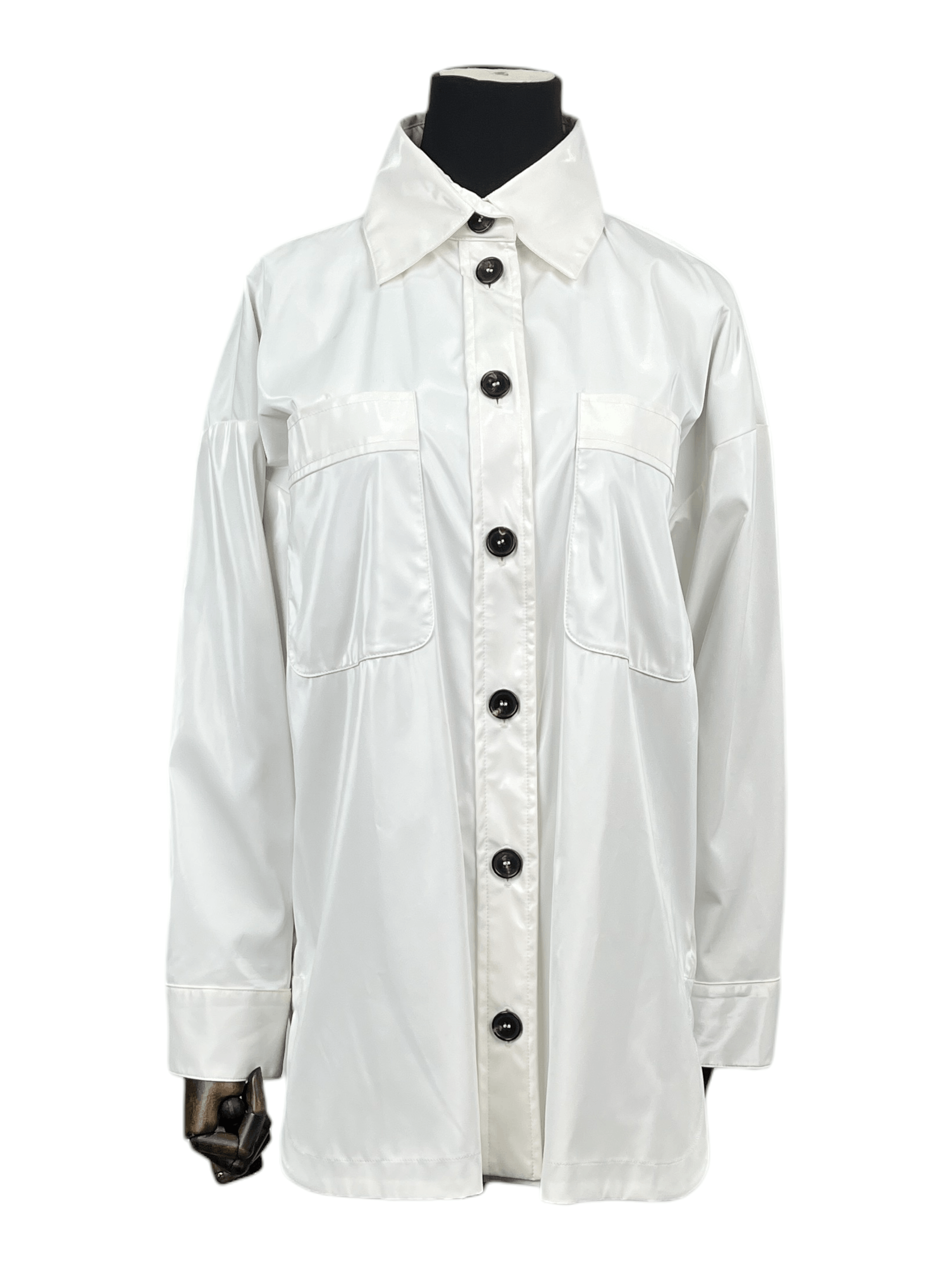 Fendi Fendi White Synthetic Shirt Jacket Size XS / US 0-2 / IT 36-38 - 1 Thumbnail