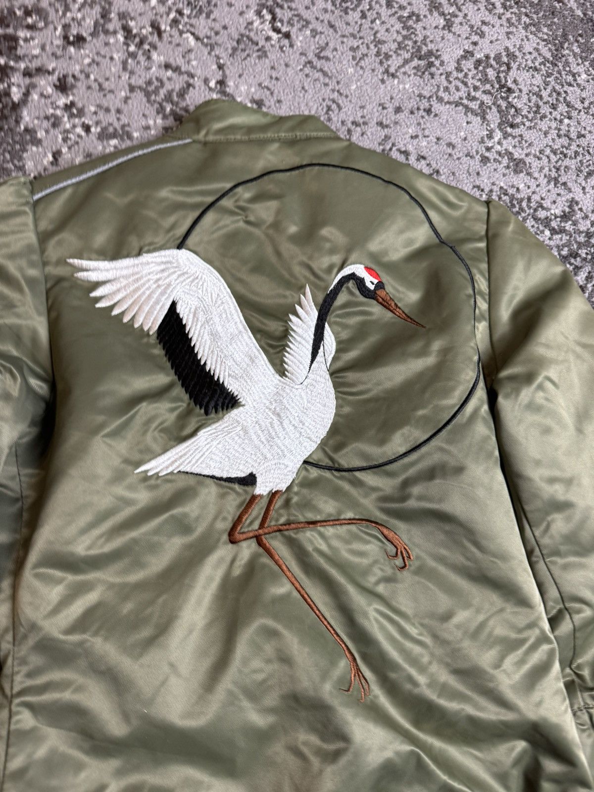 GSUS Sindustries × Japanese Brand × Vintage Vintage Y2K Gsus Sindustries Avantga Flat Head Stork Bomber Size US S / EU 44-46 / 1 - 9 Thumbnail
