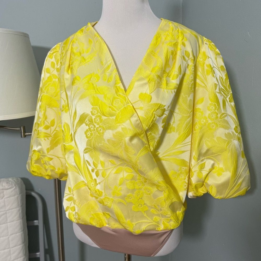 Amanda Uprichard Amanda Uprichard New York dolly bodysuit yellow floral Port Size M / US 6-8 / IT 42-44 - 3 Thumbnail